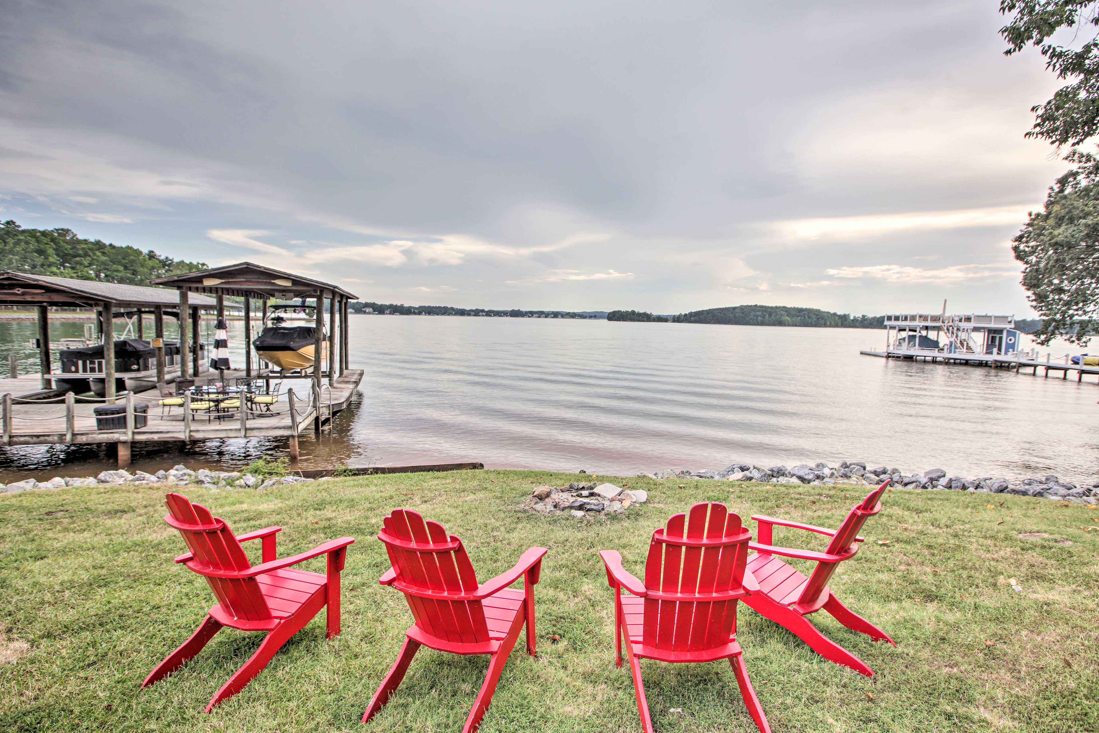 Lakefront Living with Dock, Fire Pit & Sunroom! Home Rental in Penhook