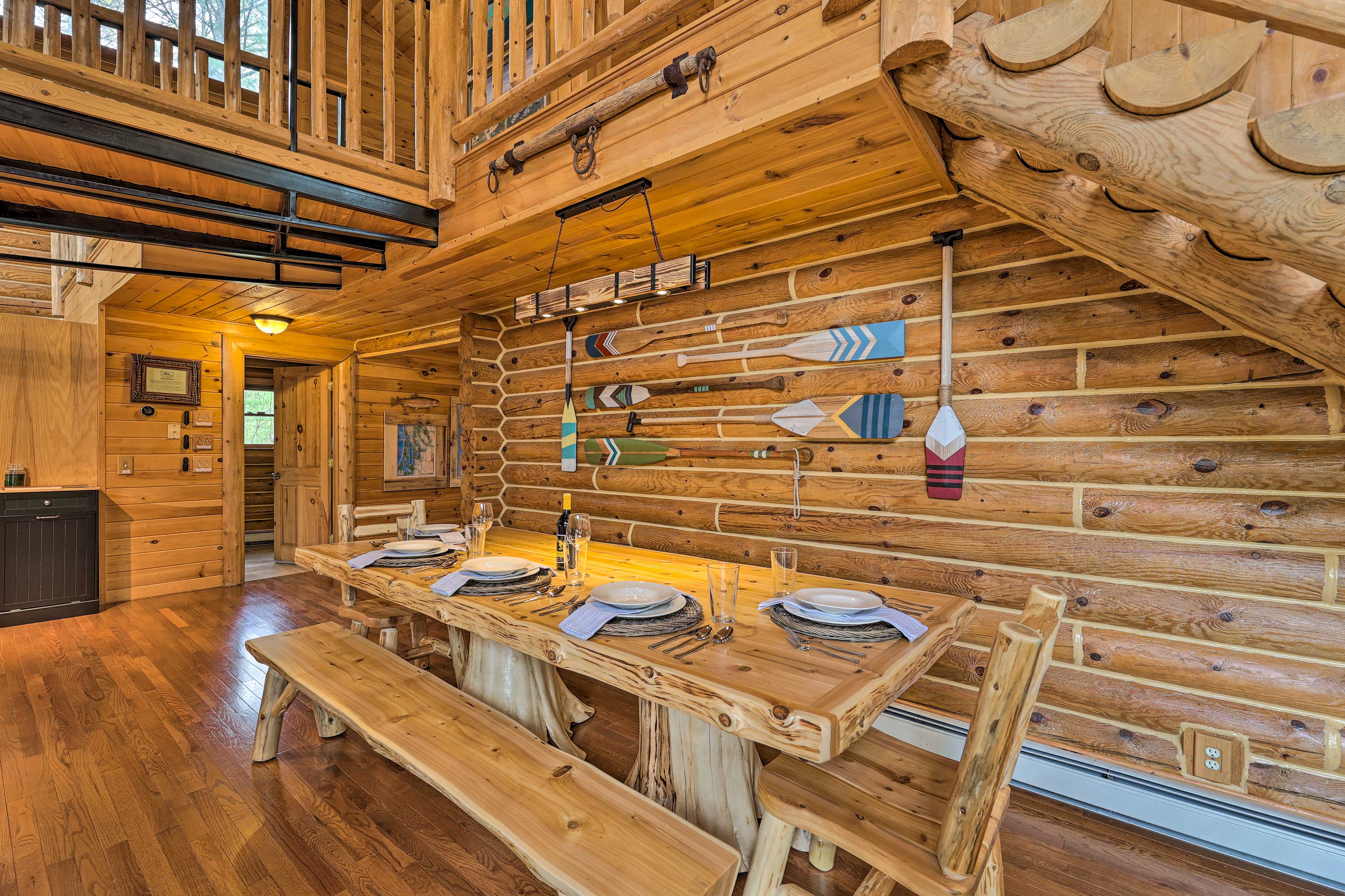 Luxe Riverfront Lodge by Torch Lake with Kayaks