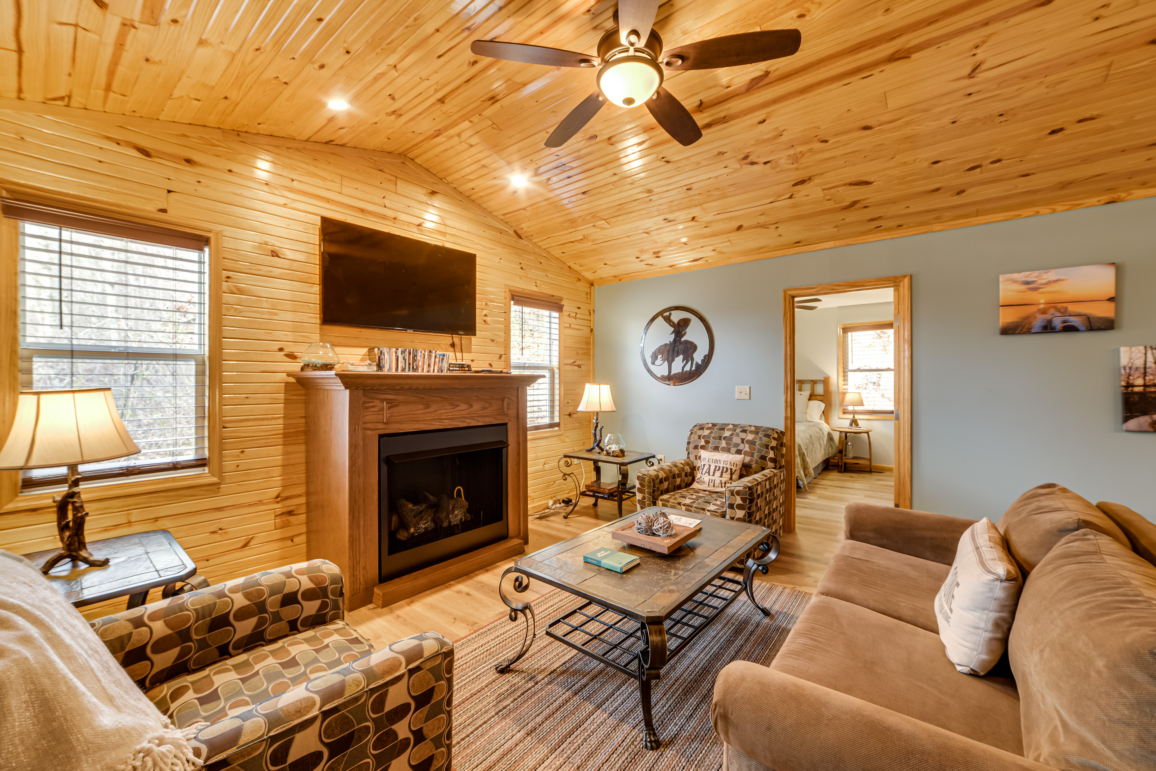 Property Image 2 - Cozy Waverly Cabin w/ Fireplace & Deck!