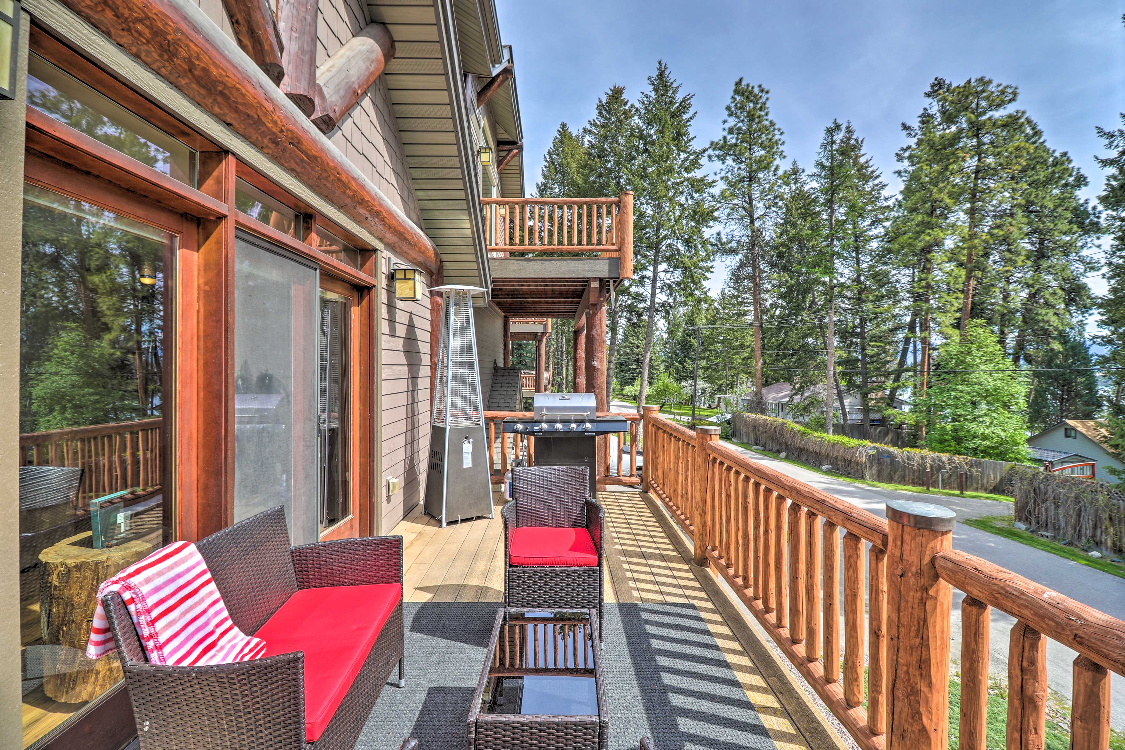 Property Image 1 - Flathead Lake Getaway w/ Balcony, Fireplace!