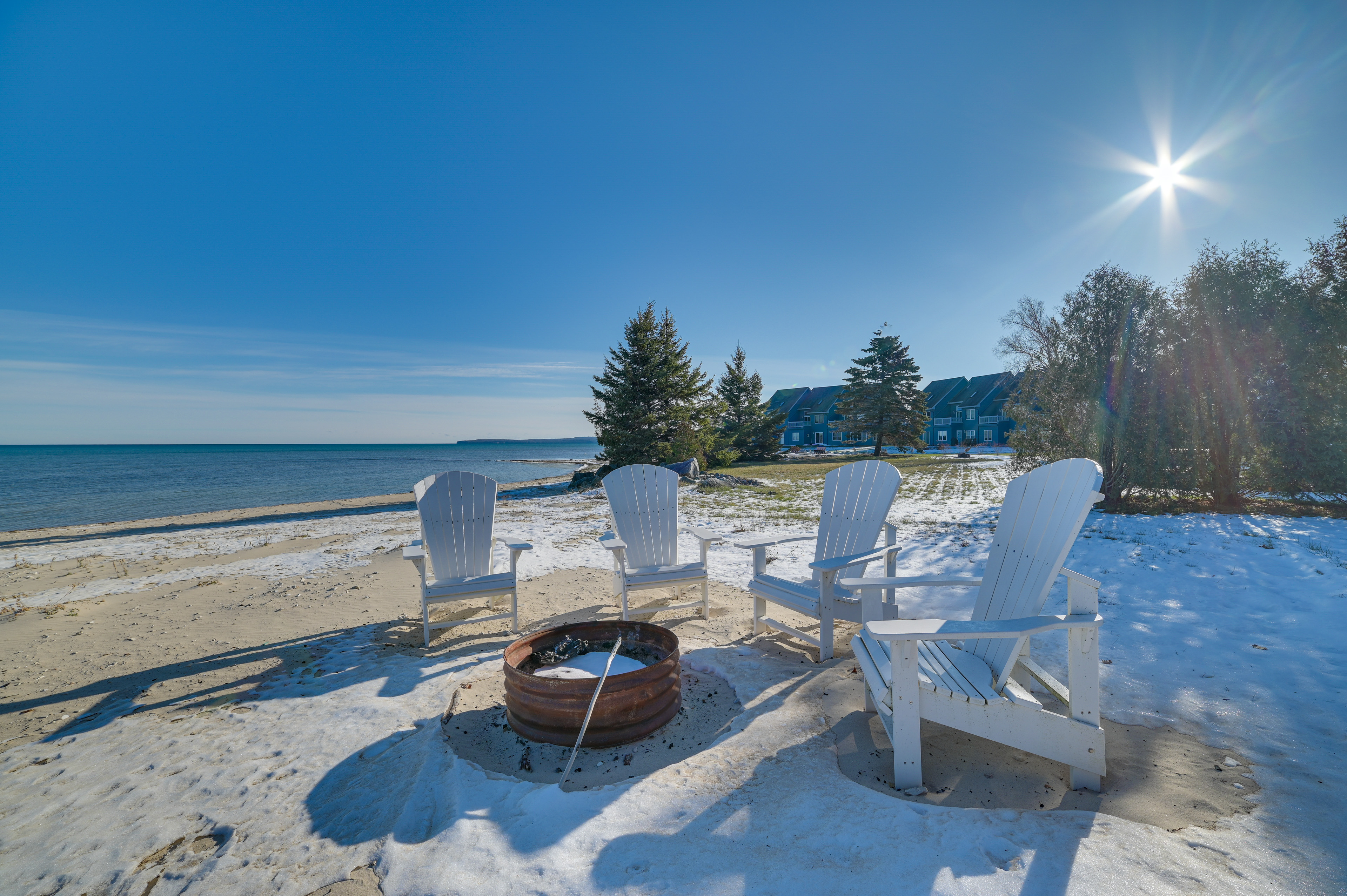 Property Image 1 - St. Ignace Cottage w/ Deck & Beach on Lake Huron!