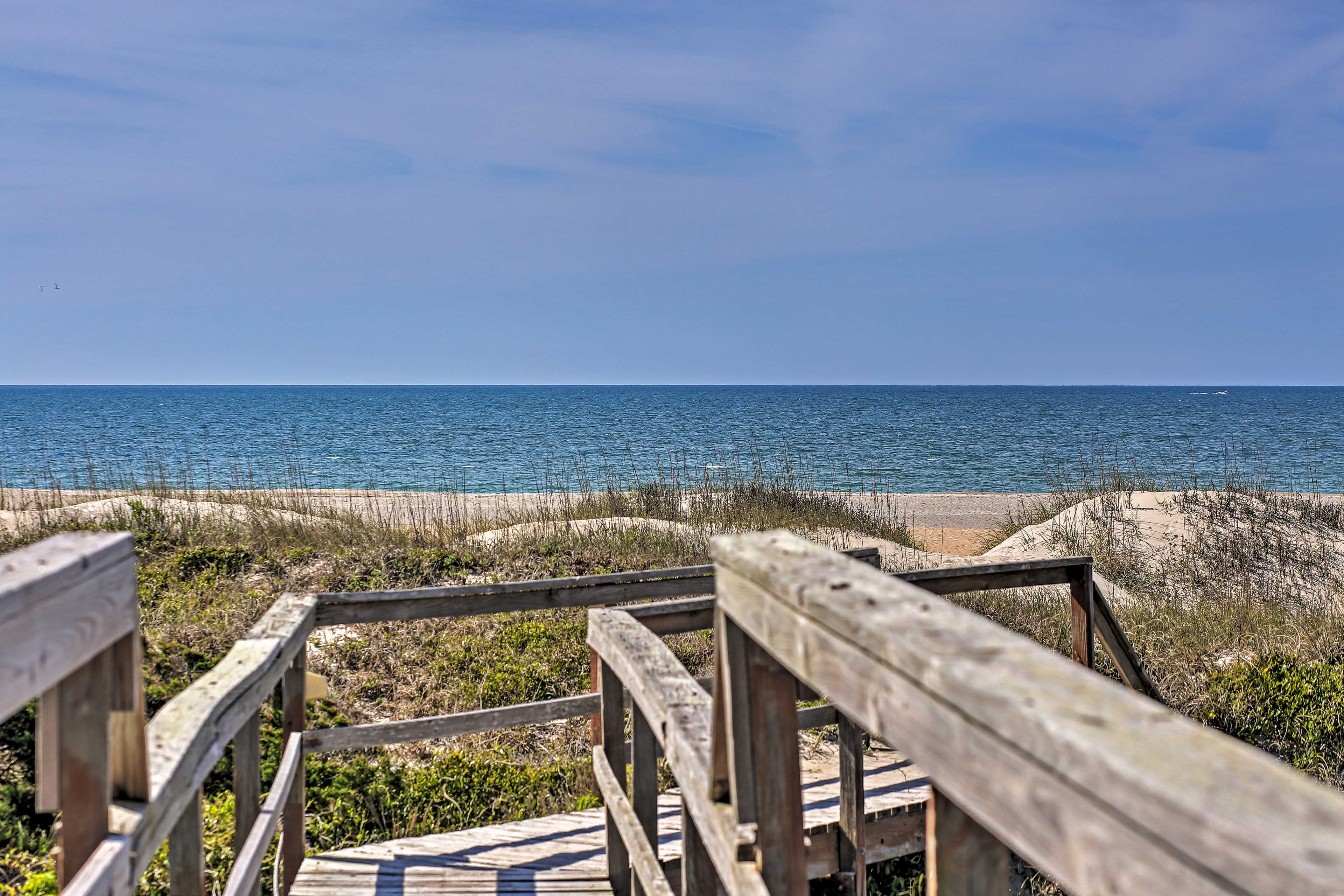 Property Image 2 - Walk to Beach: Ocean-View Atlantic Beach Condo!