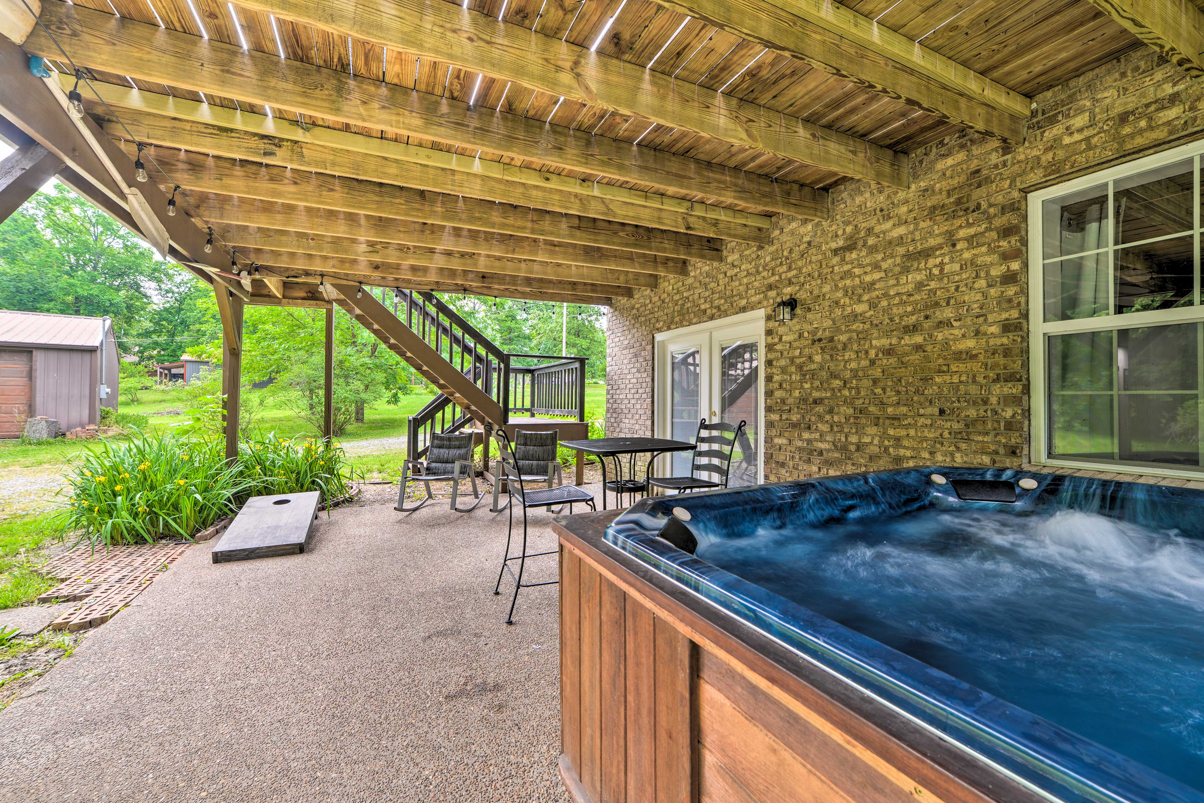 Property Image 2 - A-Frame Cabin w/ Hot Tub, Walk to Kentucky Lake!