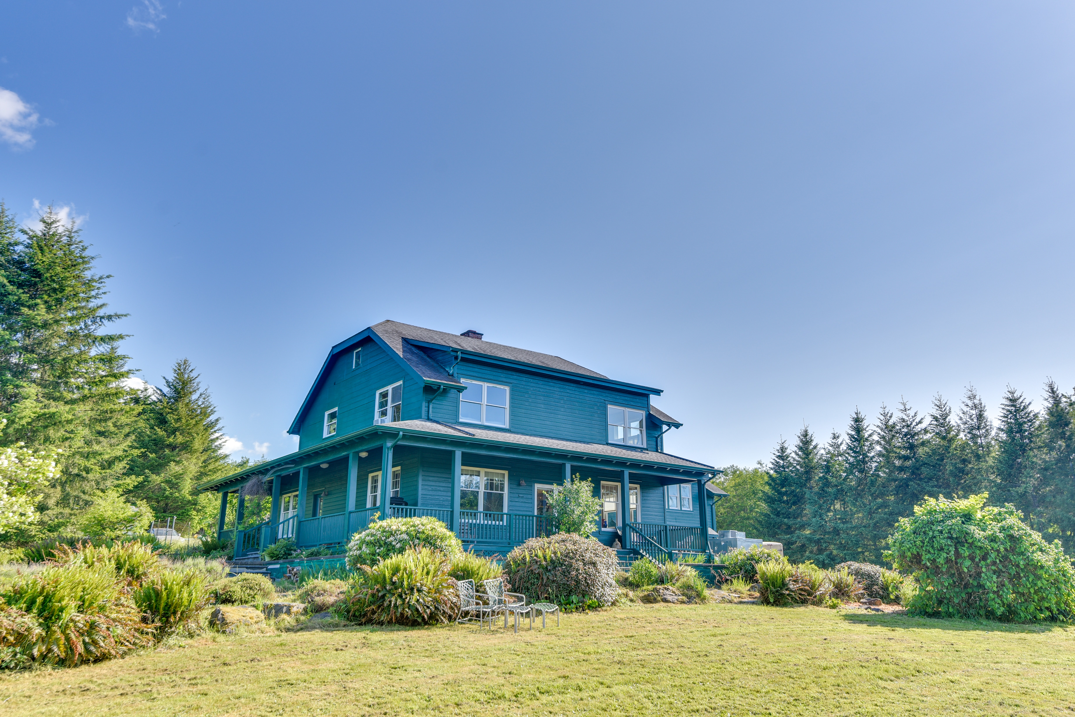 Rainier Home on 20 Acres w/ Blueberry Farm!