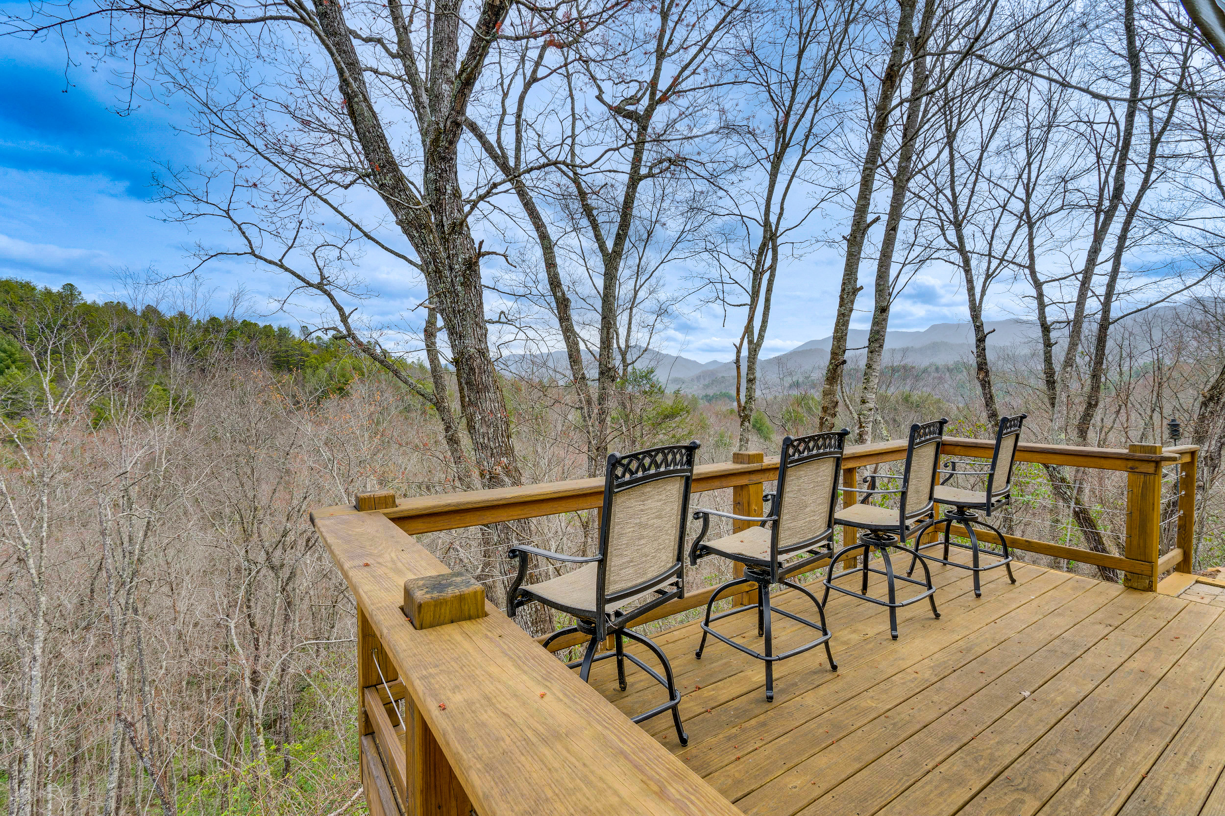 Property Image 2 - Andrews Cabin w/ Fireplace, Deck & Mountain Views!
