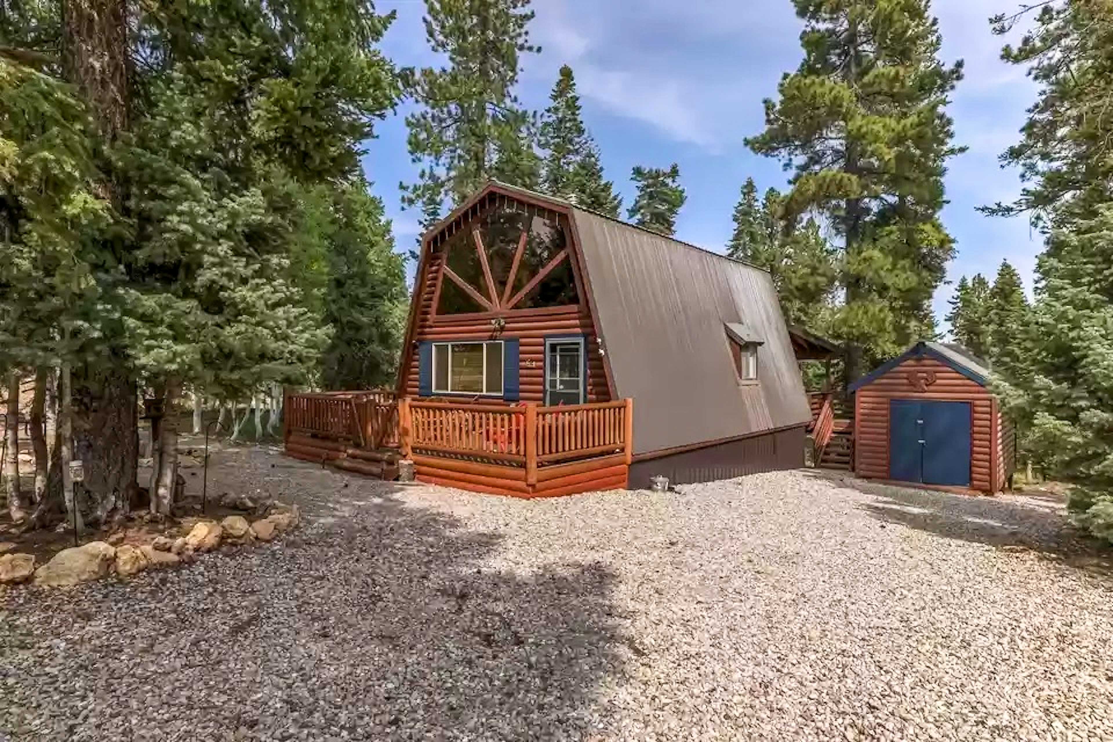 Property Image 1 - Unique Forest Cabin with Deck: Ski, Hike, Fish!