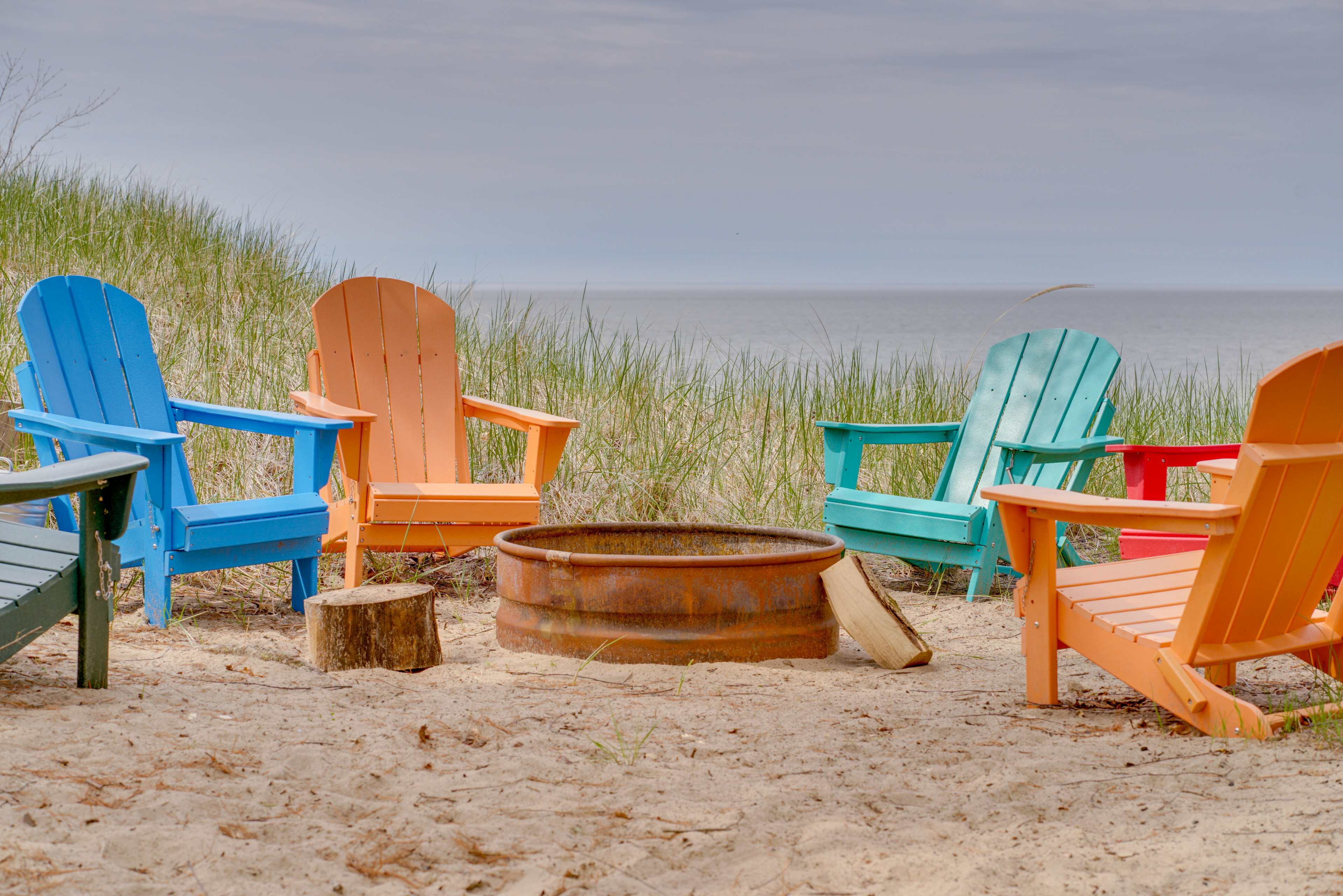 Property Image 2 - Beachfront Lake Michigan Cottage: Fire Pit & Deck