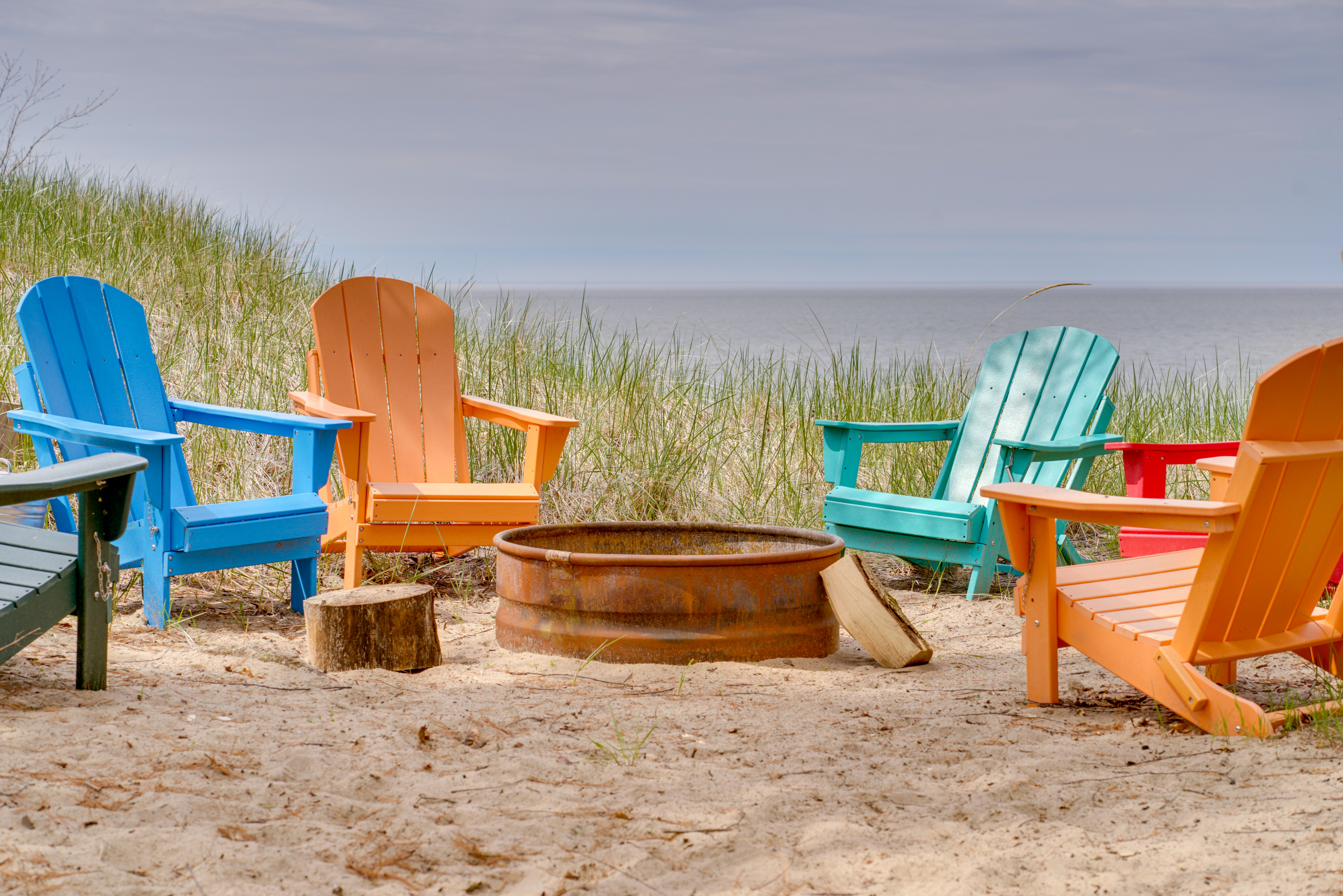 Property Image 1 - Beachfront Lake Michigan Cottage: Fire Pit & Deck