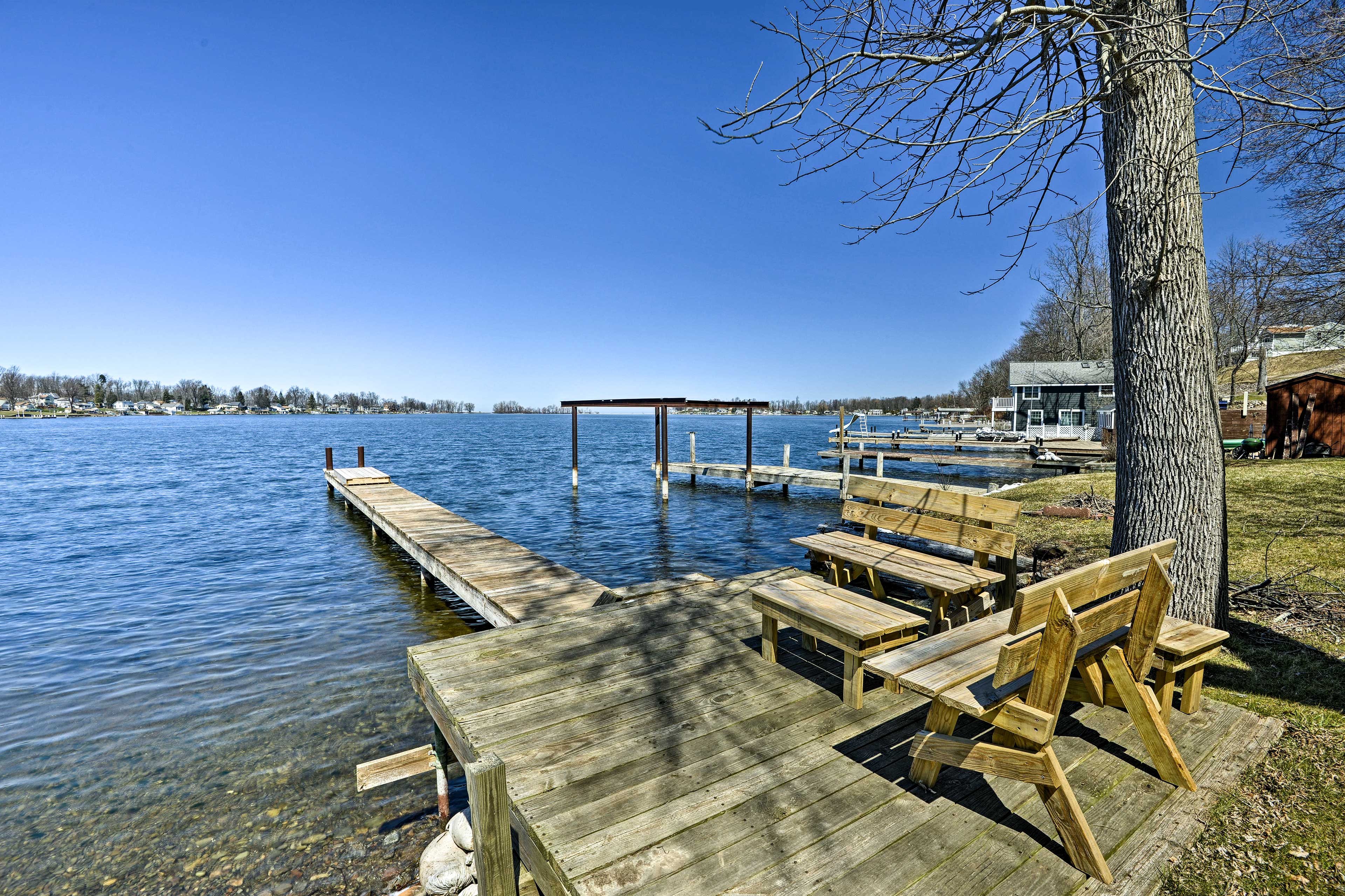 Property Image 1 - Bayfront Home w/ Dock & Deck in Wolcott!