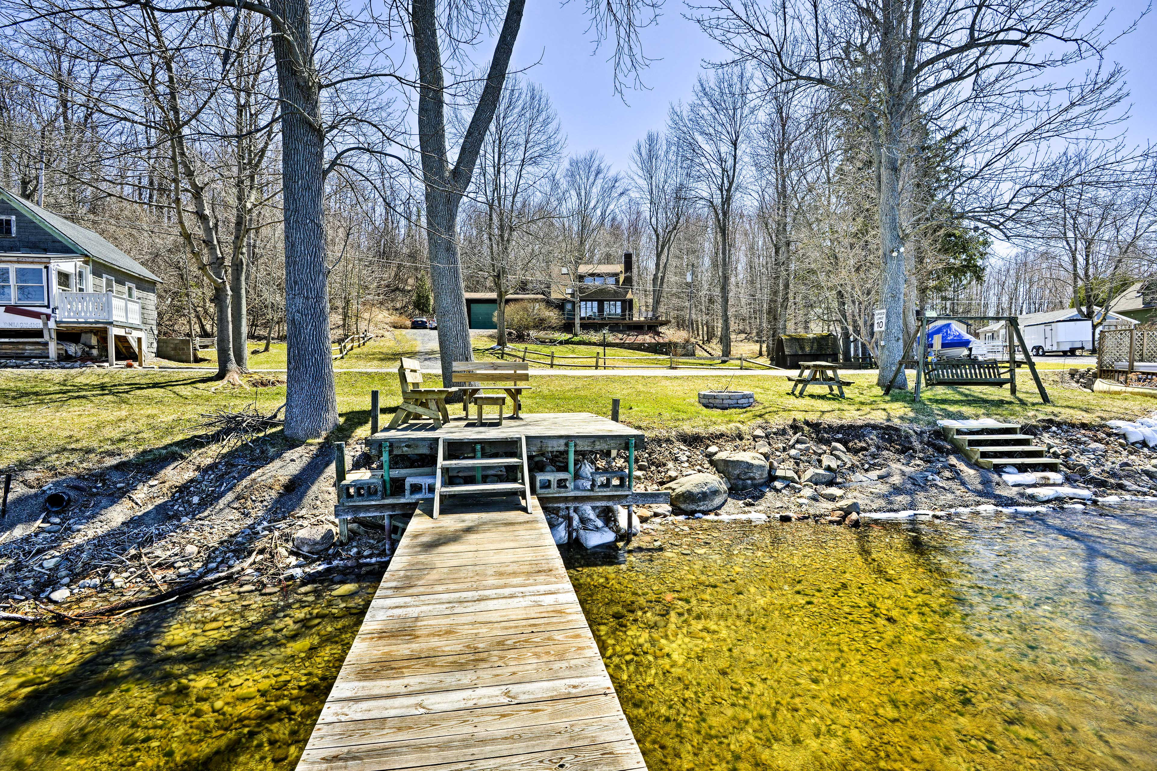 Property Image 2 - Bayfront Home w/ Dock & Deck in Wolcott!