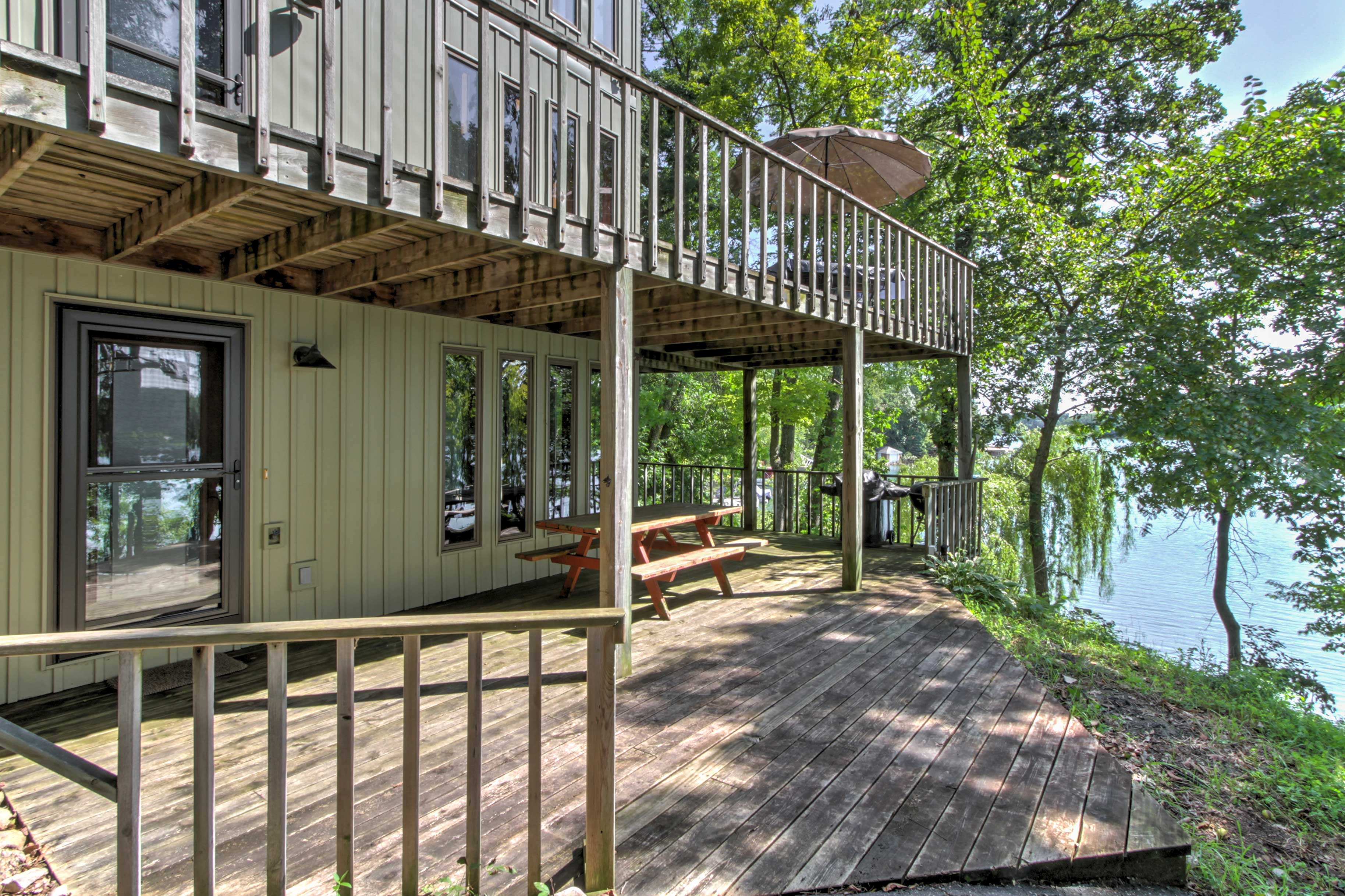 Property Image 1 - Waupaca Lakefront Home w/ Pool Table & Dock!