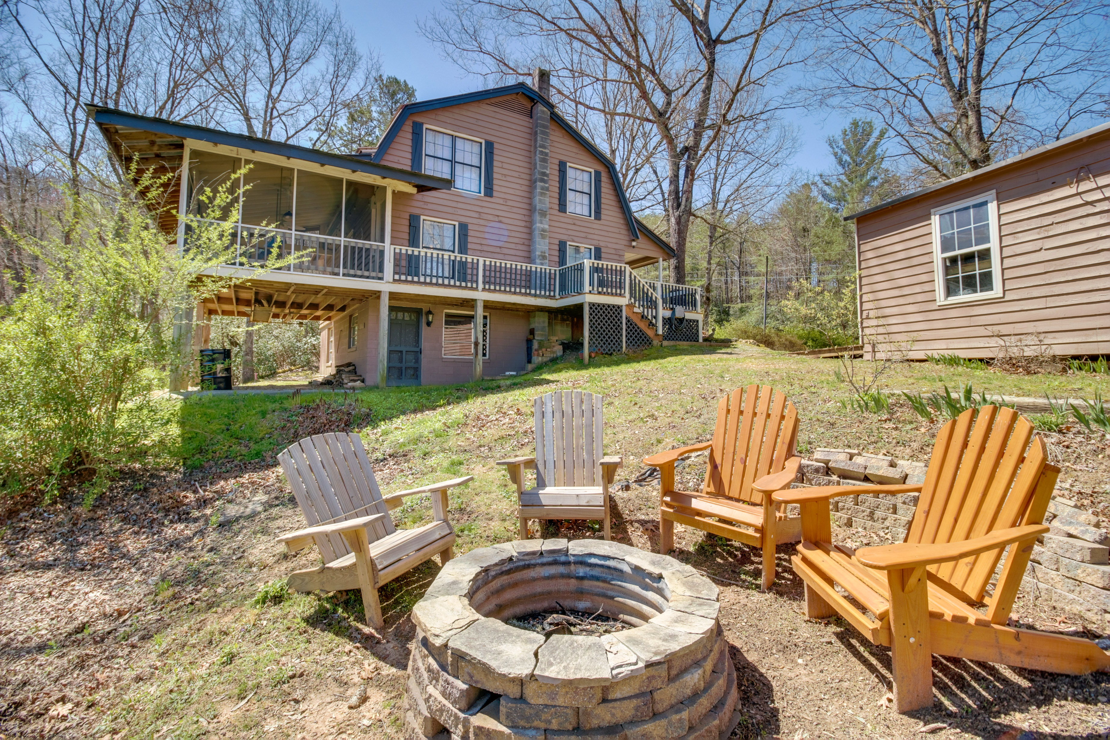 Property Image 2 - Rustic Ellijay Cabin with Fire Pit & Mtn Views!