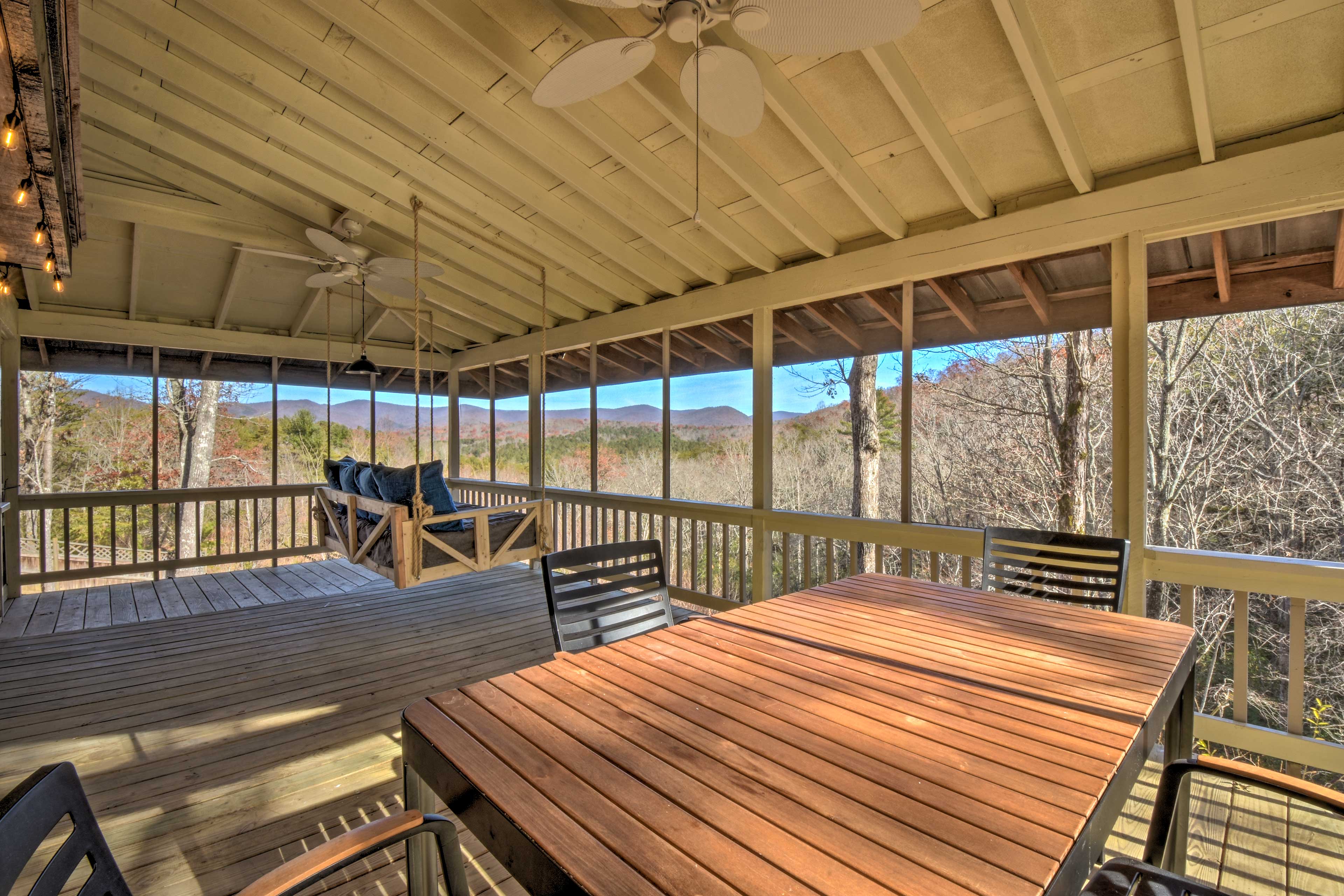 Property Image 1 - Rustic Ellijay Cabin with Fire Pit & Mtn Views!