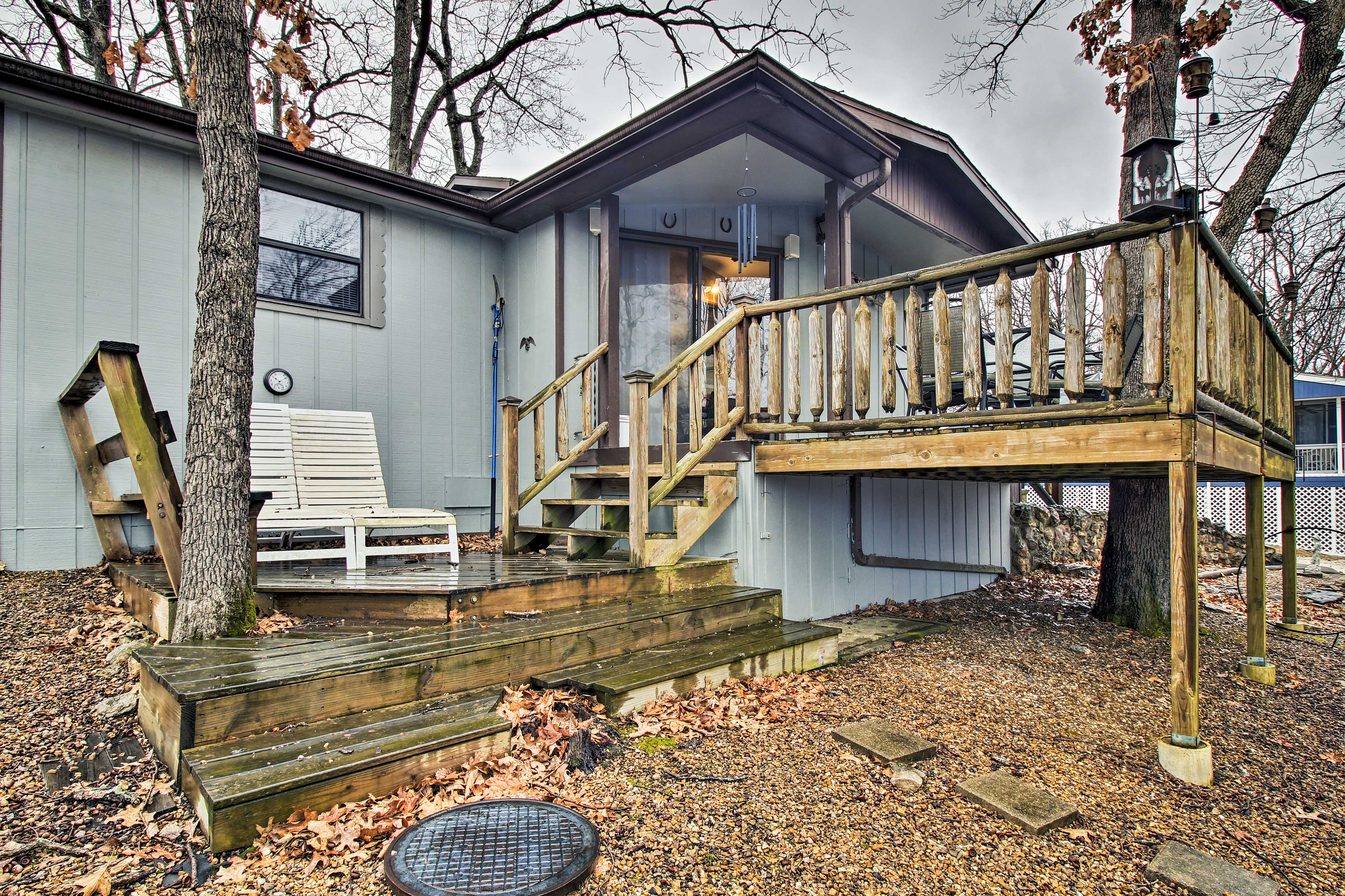 Property Image 2 - Rustic Stockton Lake Cabin Half Mile to Boat Ramp!