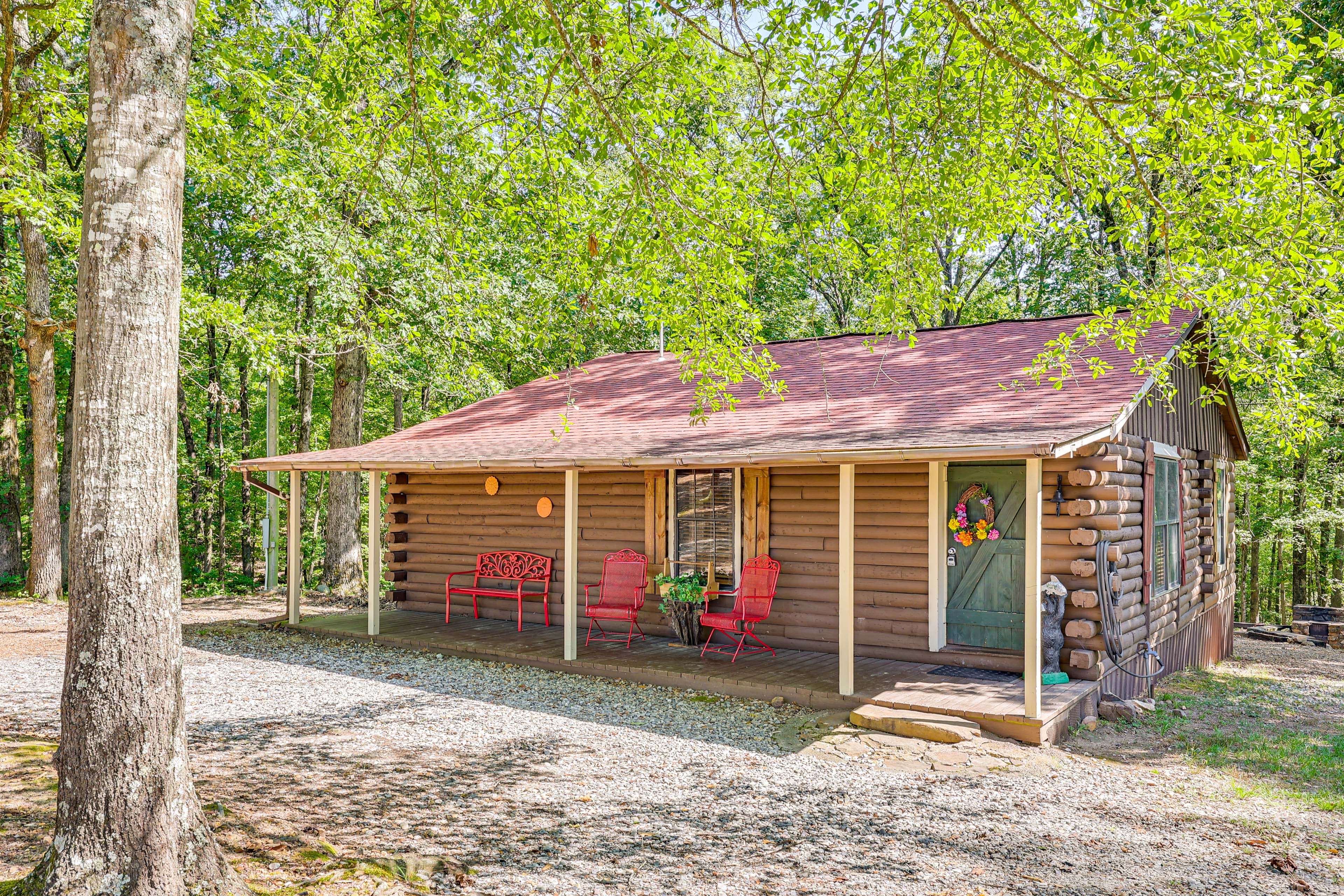 Property Image 1 - Arkansas Log Cabin Rental Near Lake Greeson!