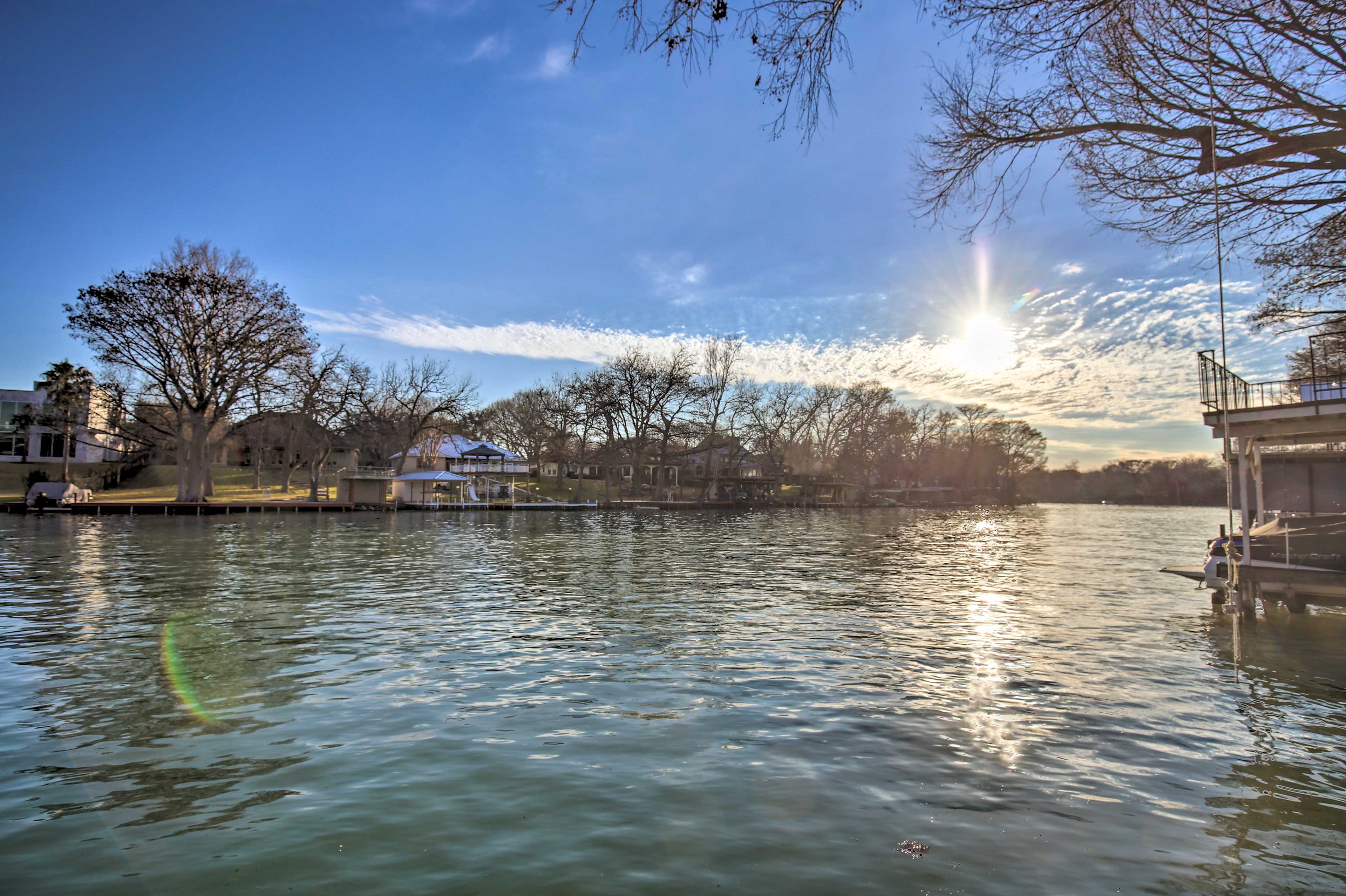 Waterfront Lake McQueeney Gem w/ Private Dock! Home Rental in Seguin