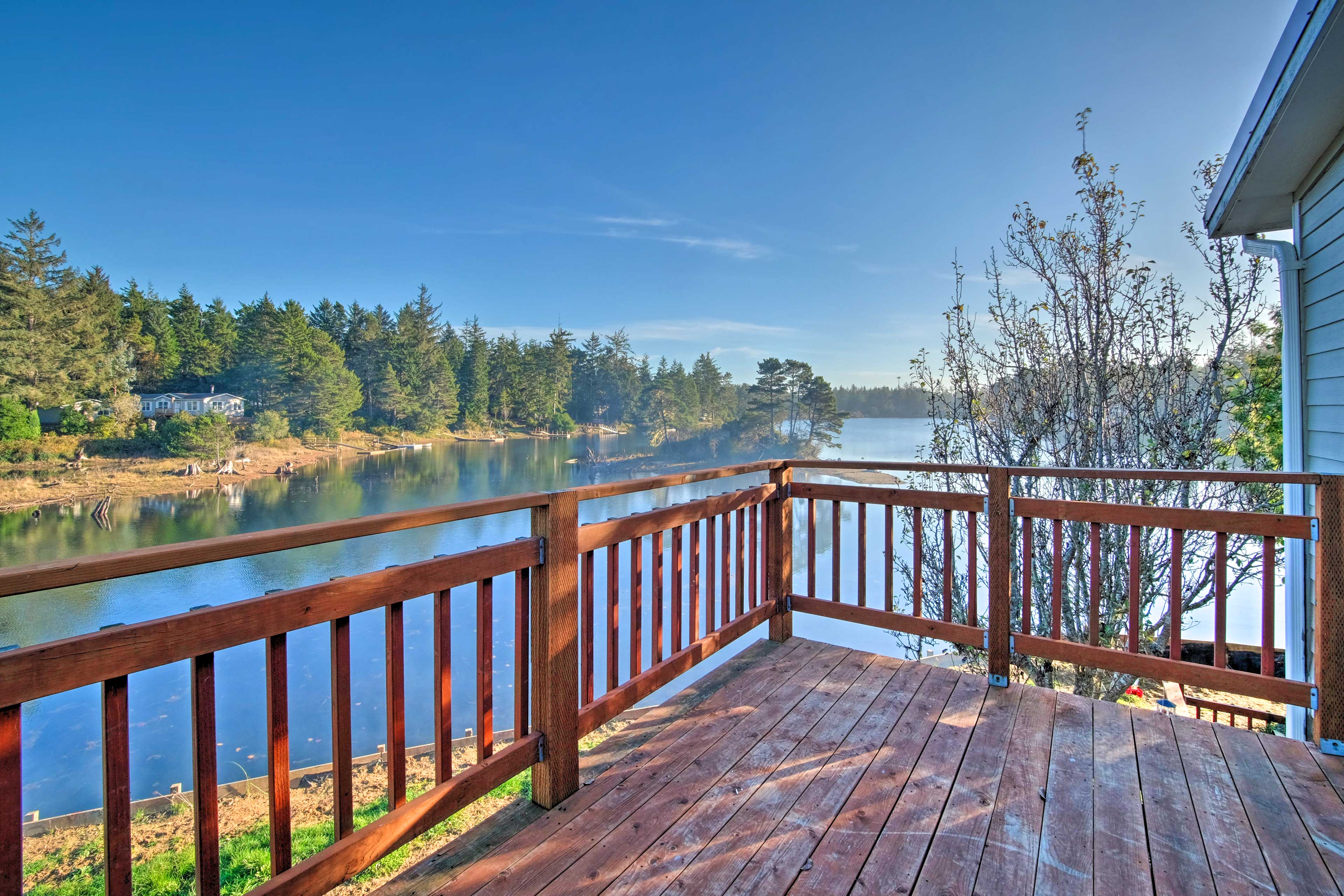 Property Image 1 - Waterfront North Bend Home: 9 Miles into Town
