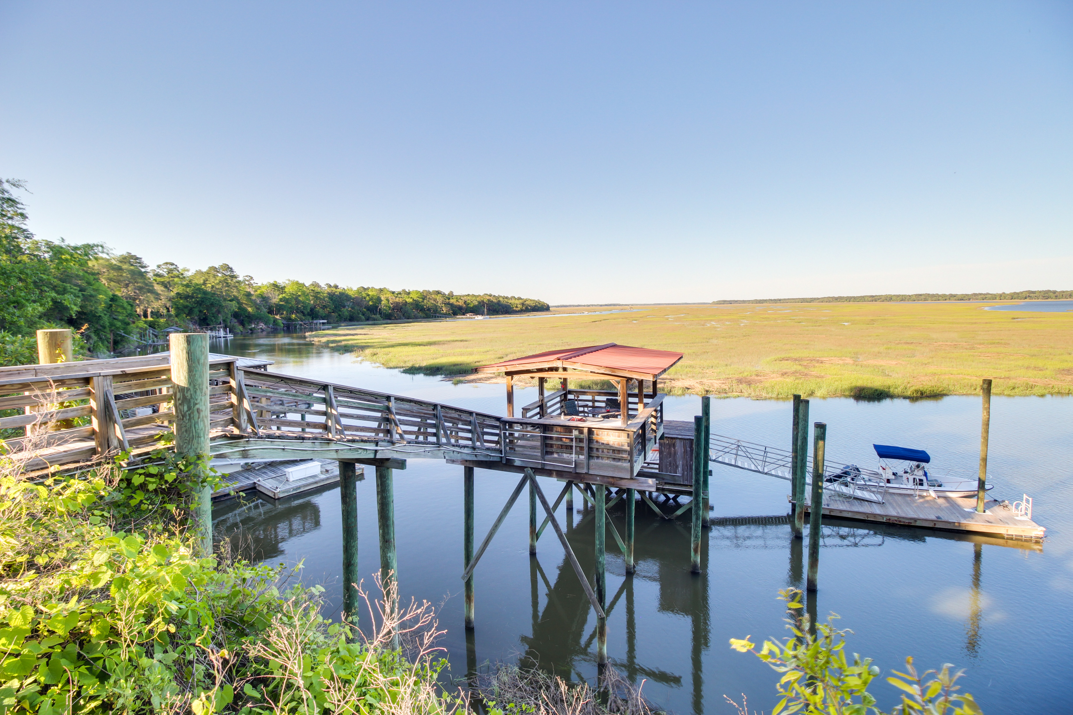 Property Image 1 - Waterfront Baisden’s Bluff Home w/ Dock & Views!