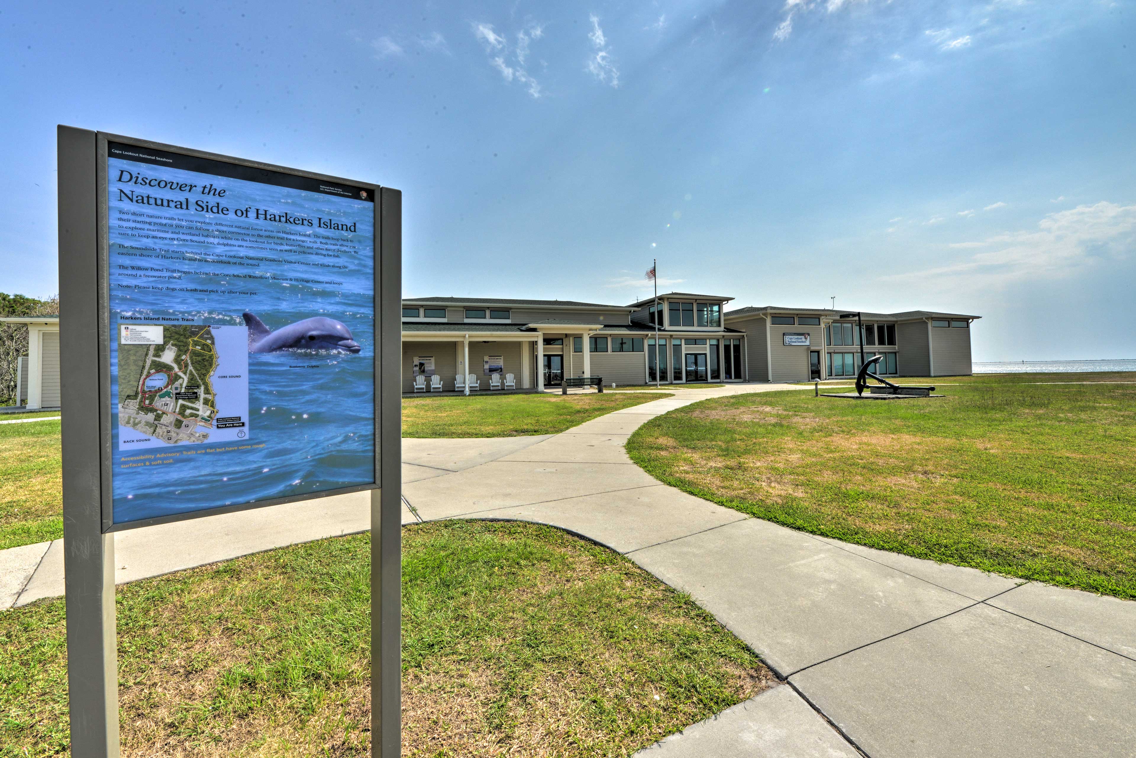 Property Image 1 - Waterfront Harkers Island Home: Sunset View & Dock