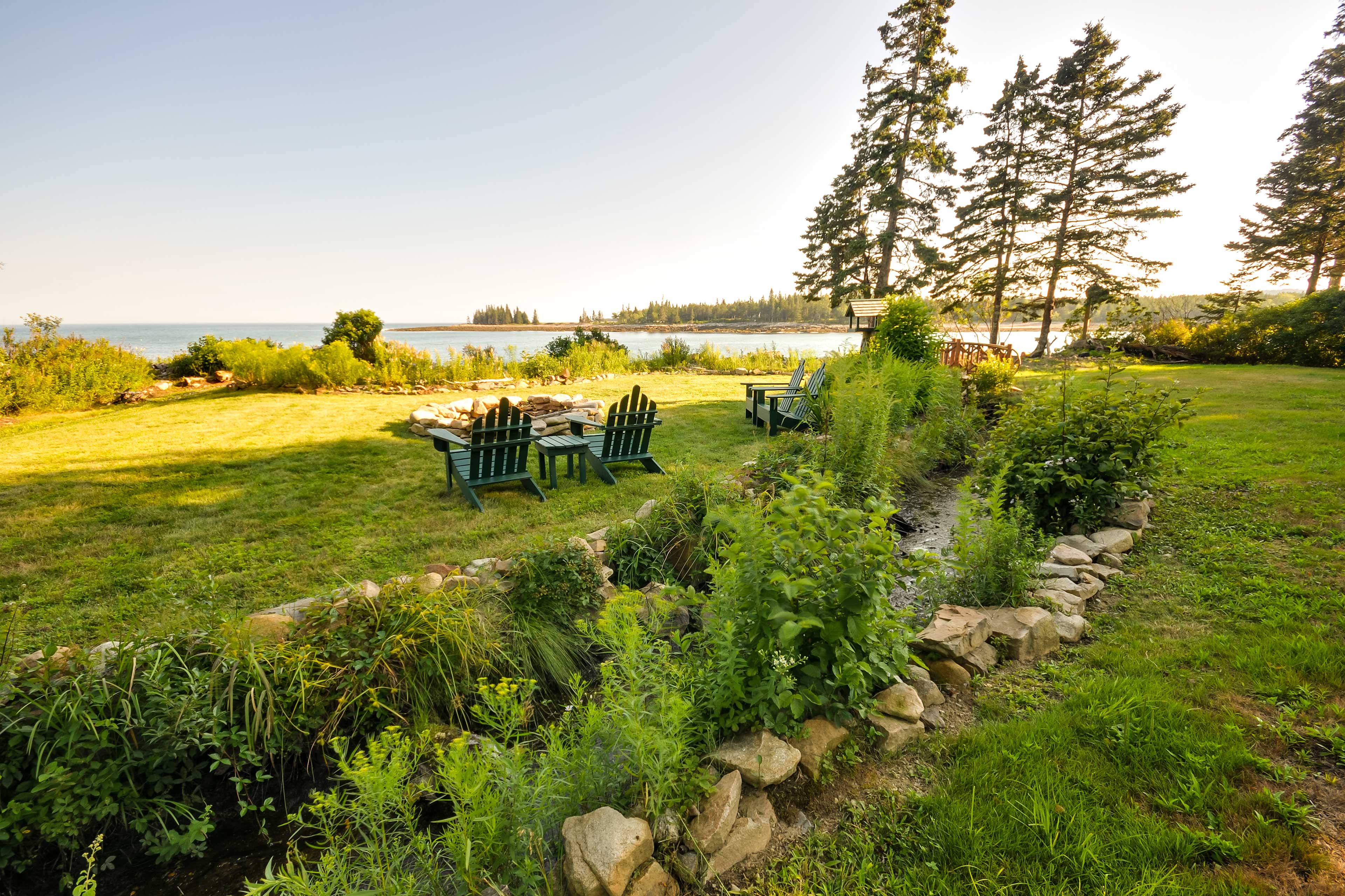 Property Image 1 - Waterfront Prospect Harbor Cottage: Yard, Fire Pit