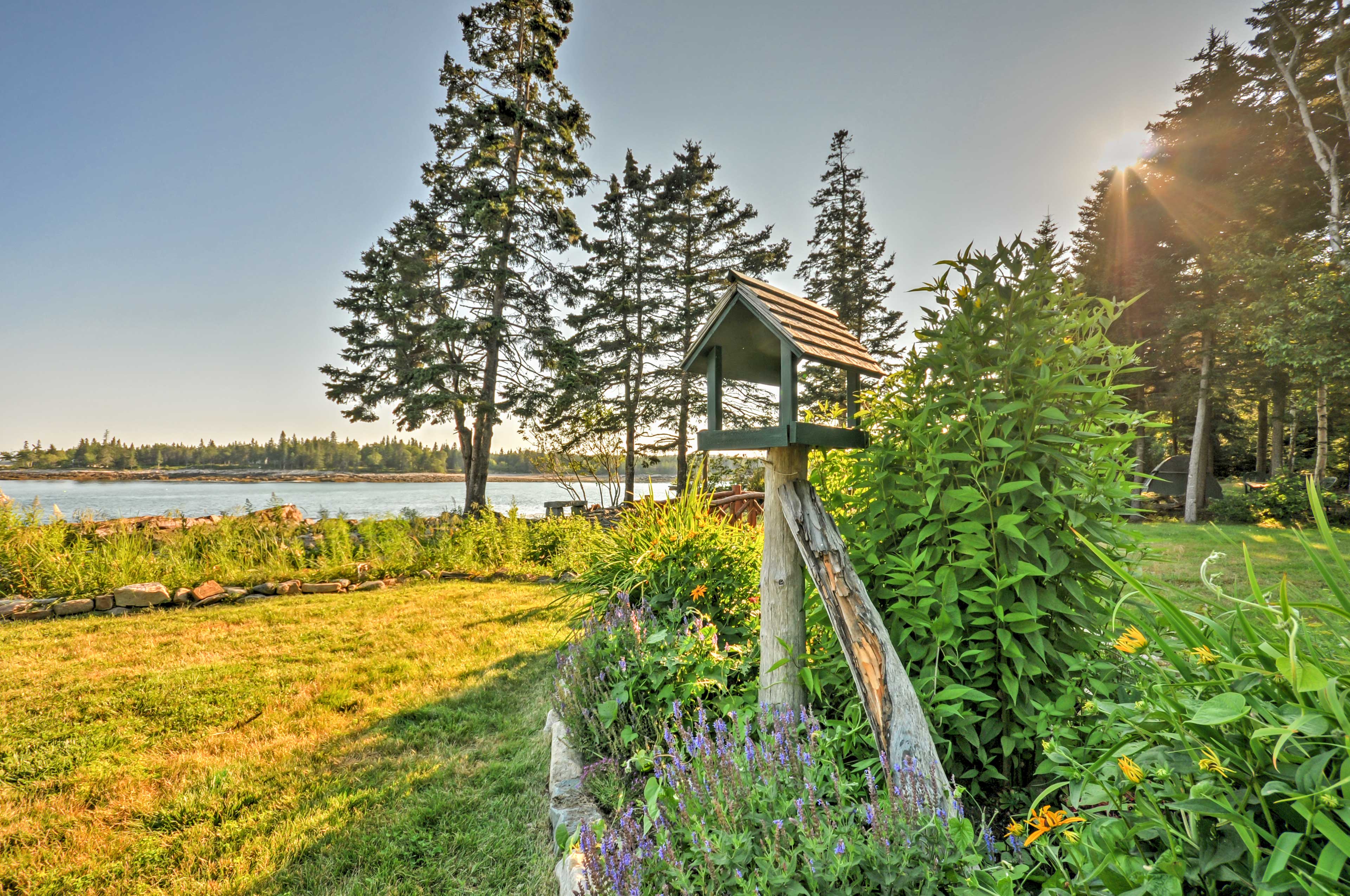 Property Image 2 - Waterfront Prospect Harbor Cottage: Yard, Fire Pit