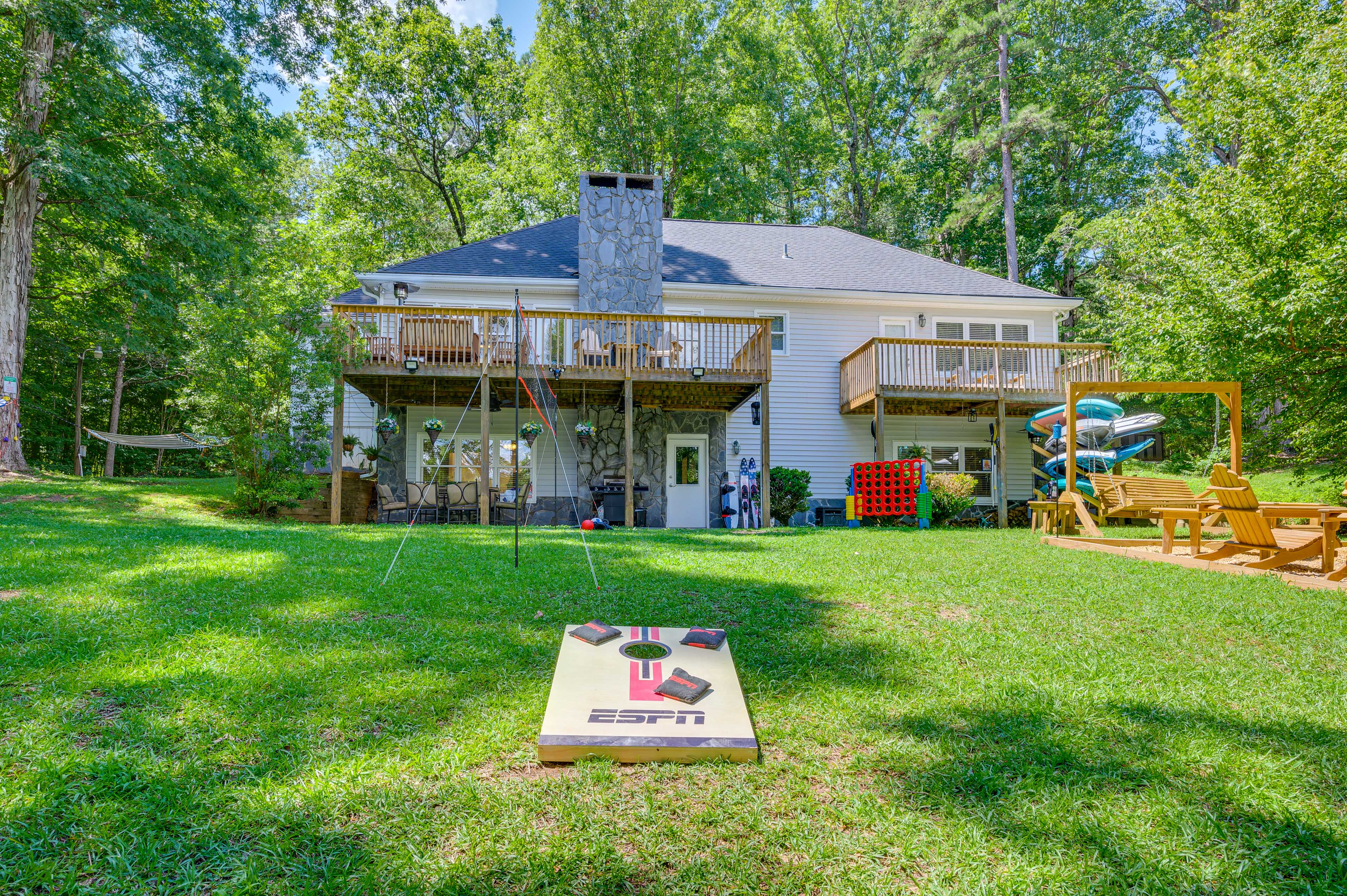 Property Image 1 - Waterfront Sparta Home w/ Game Room & Fire Pit!