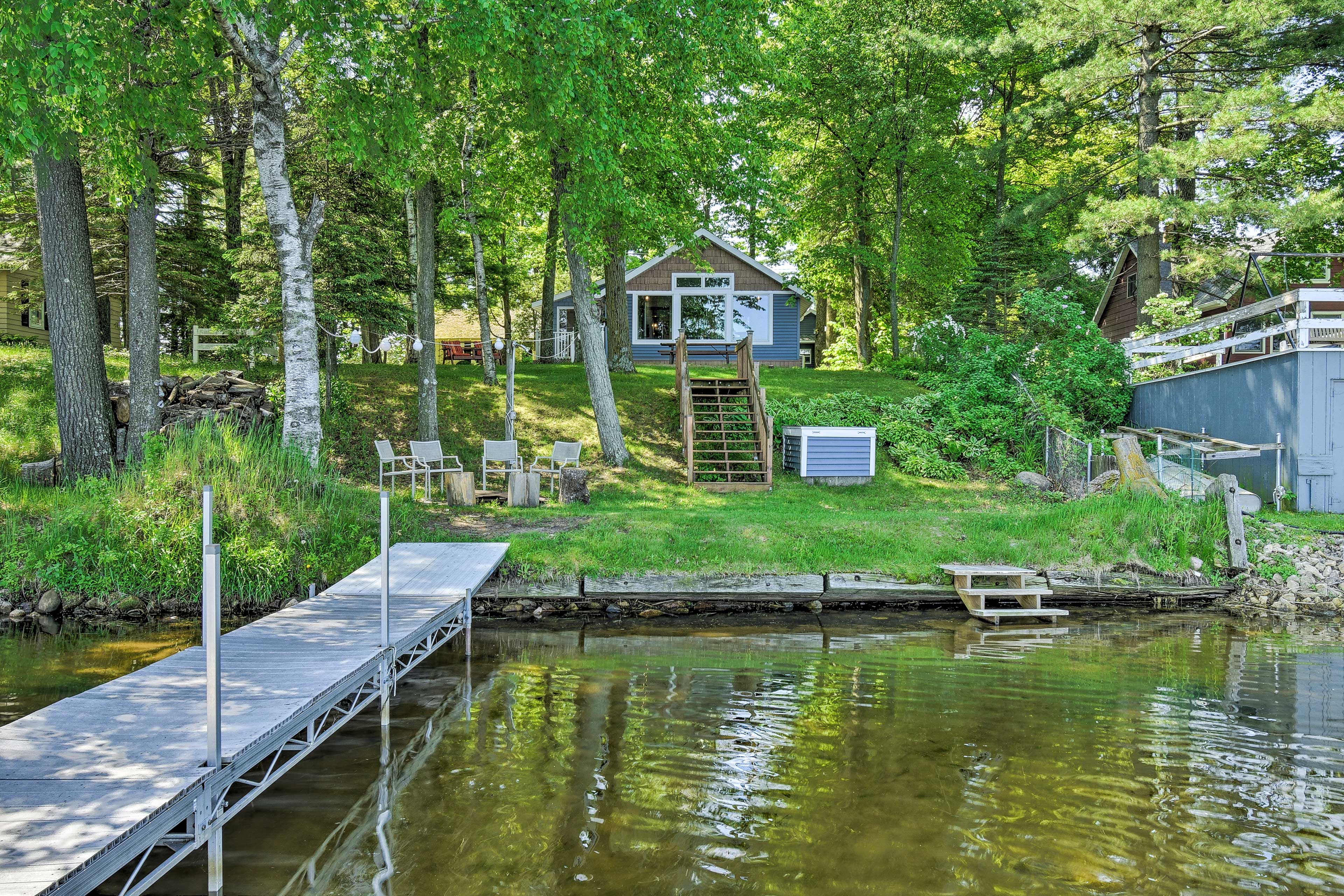 Property Image 1 - White Lake Home w/ Patio, Fire Pit, Boat Dock!