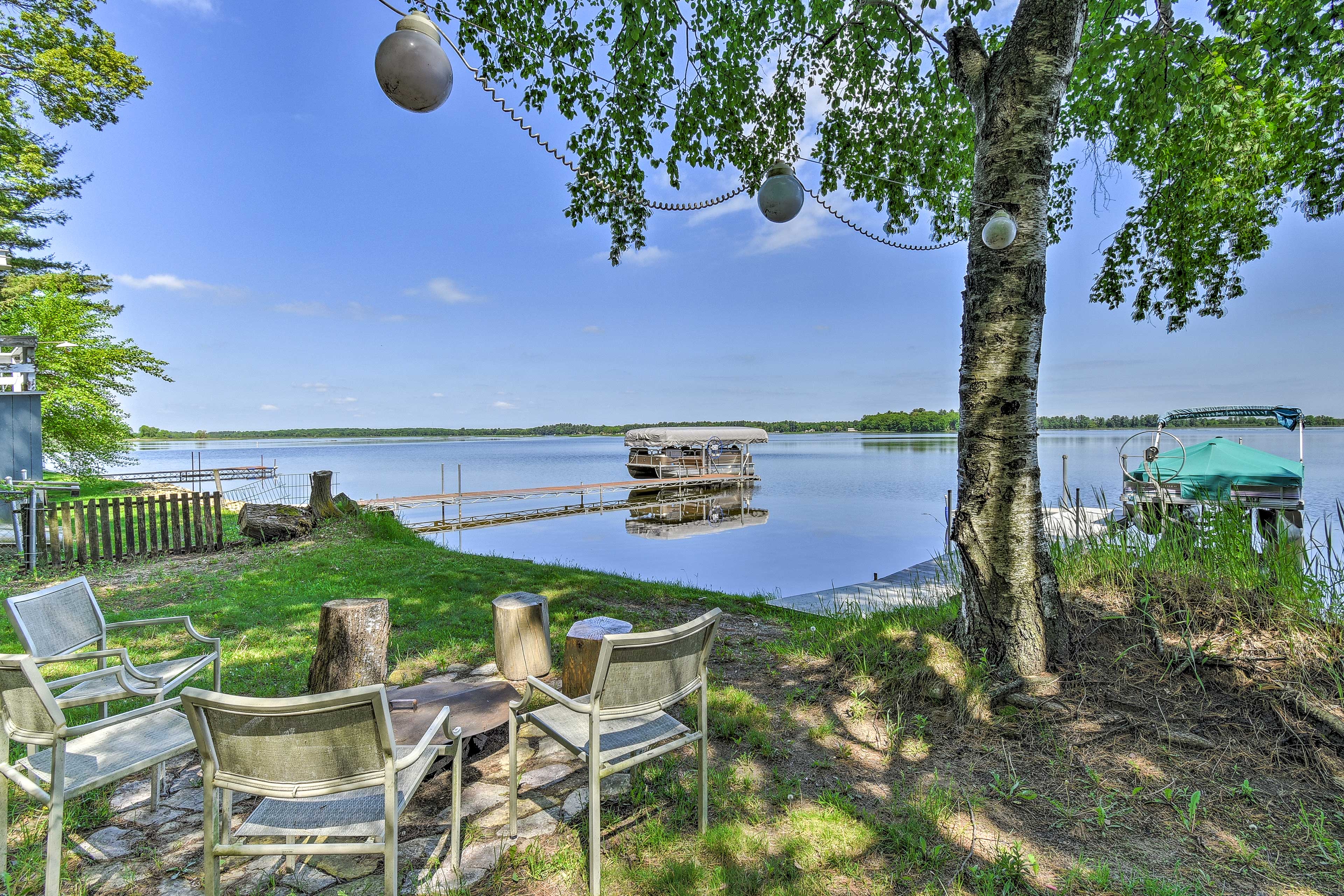 White Lake Home w/ Patio, Fire Pit, Boat Dock!