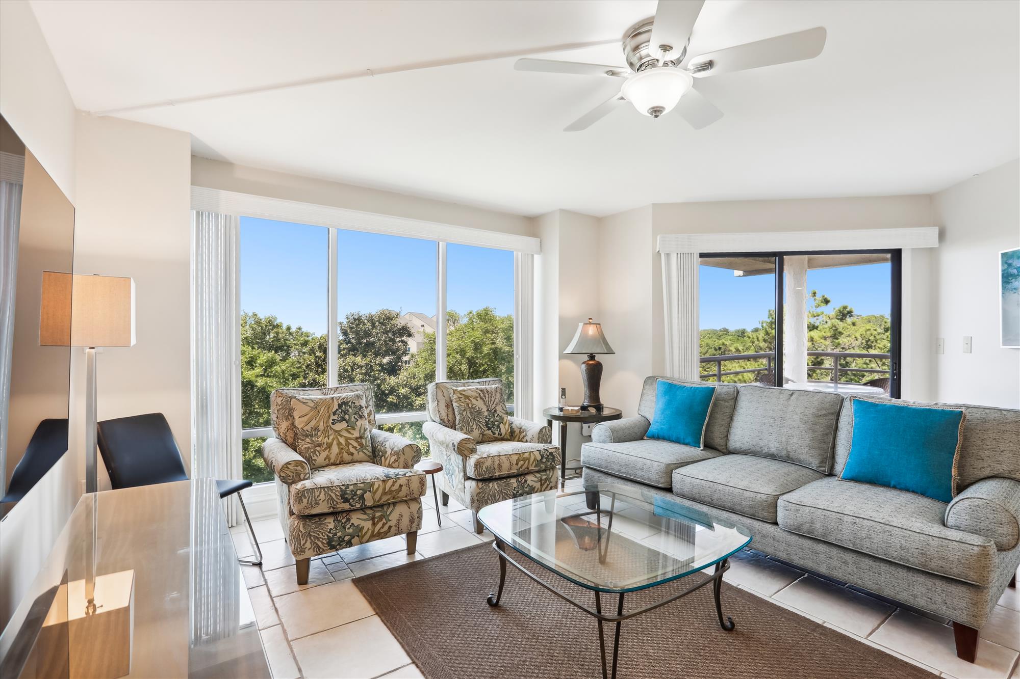 Living Room with Ocean Views at 3530 Villamare