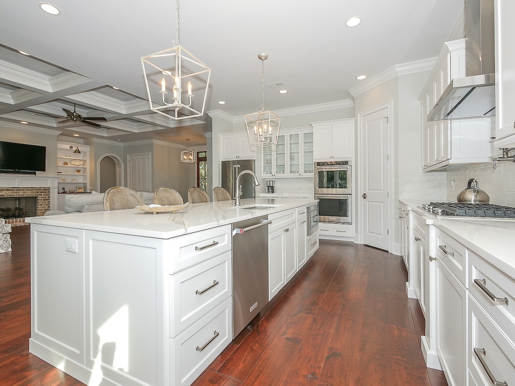 All New Stainless Steel Appliances and Keurig Coffee Machine at 24 Rum Row