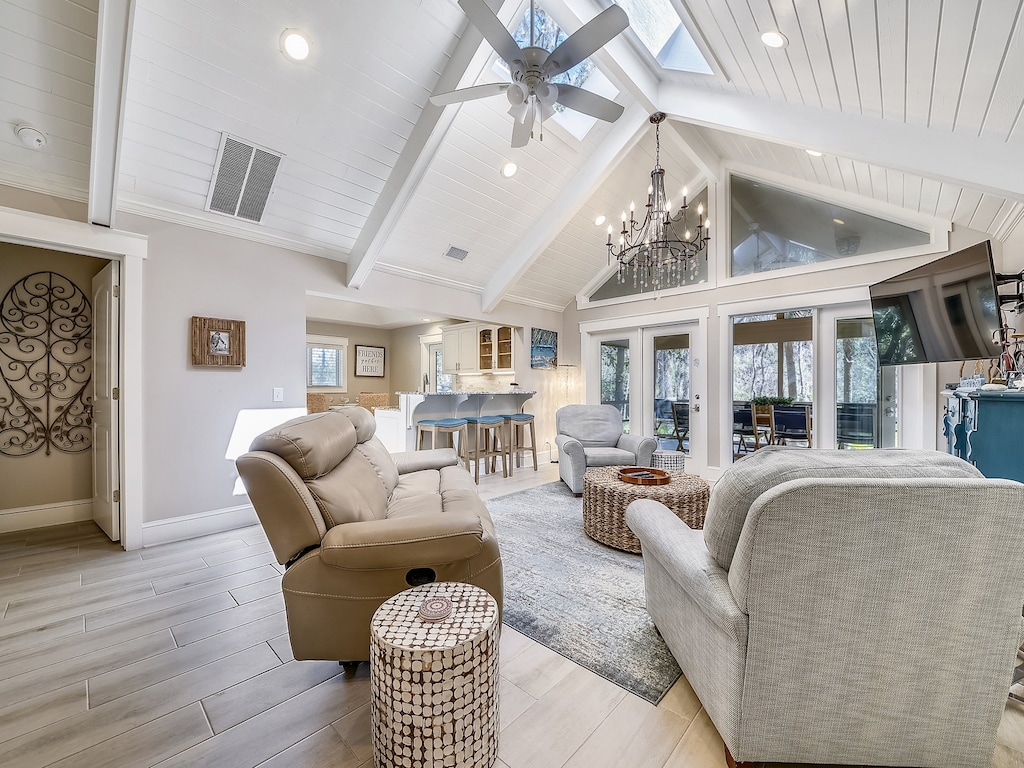 Main Living Area Upstairs at 21 Canvasback