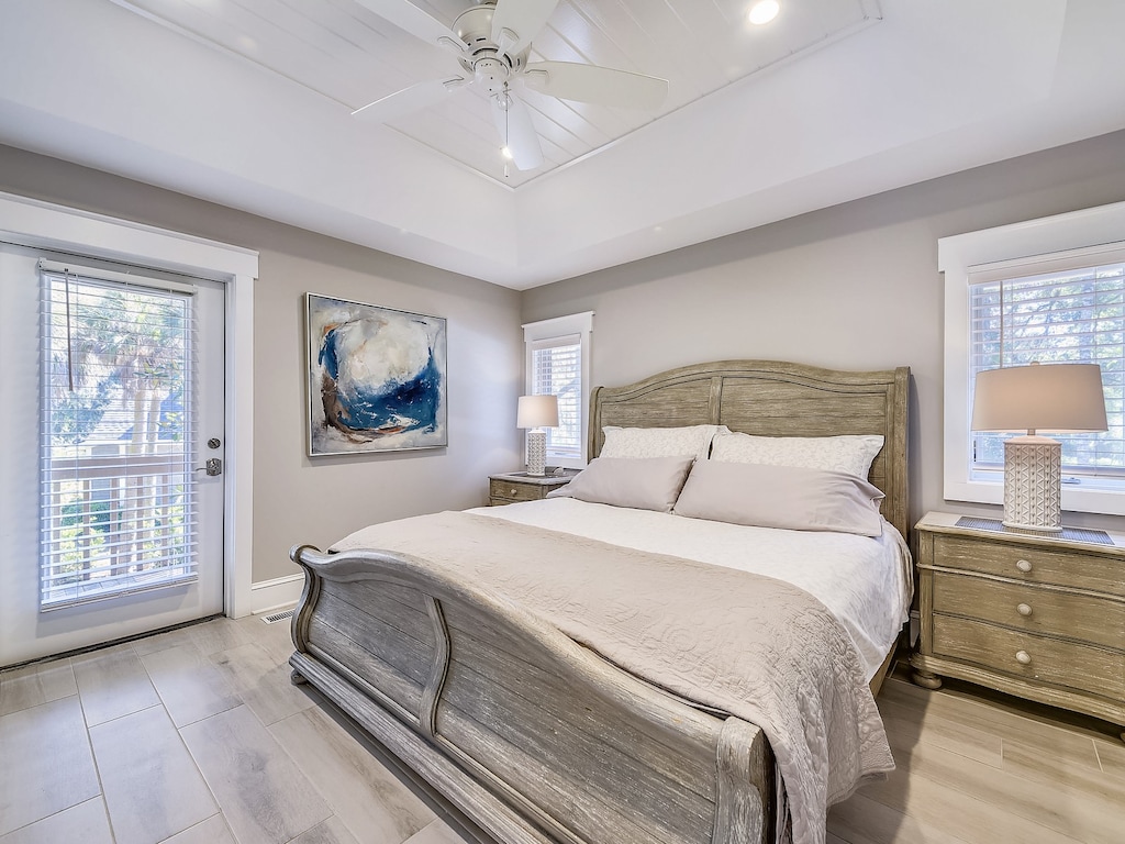 Main Floor Master Bedroom with King Bed at 21 Canvasback