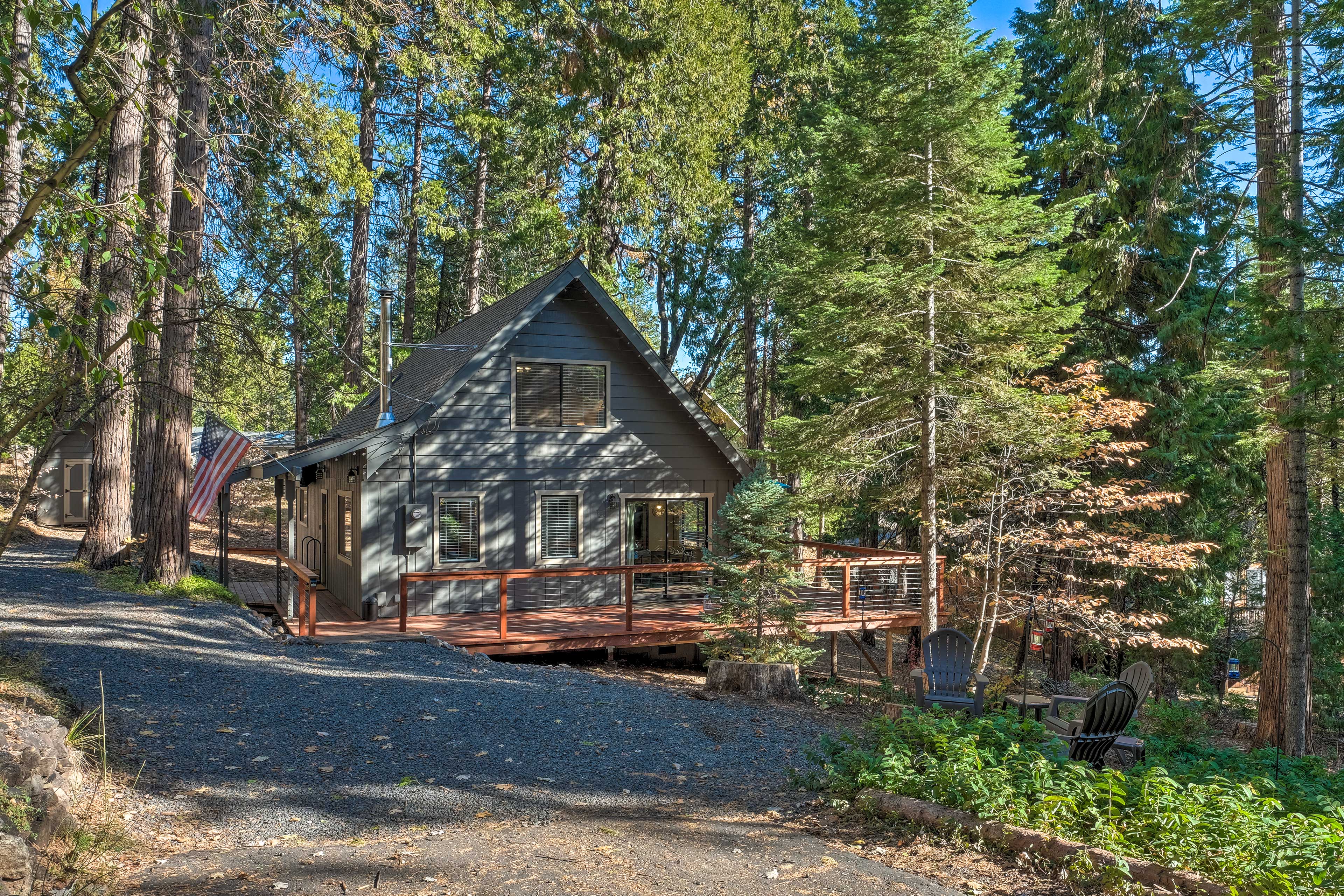 Property Image 2 - Pet-Friendly Blue Lake Springs Cabin w/ Fire Pit!