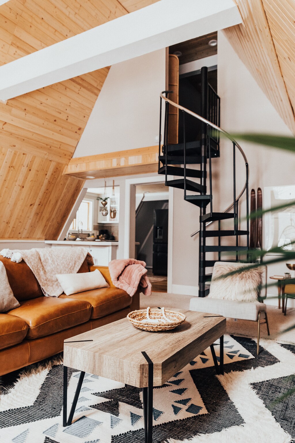 Main living area looking into kitchen