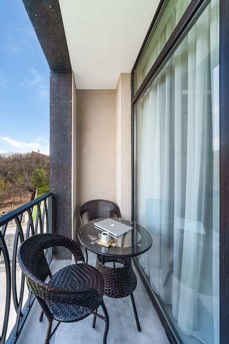 Nice balcony to enjoy your morning coffee