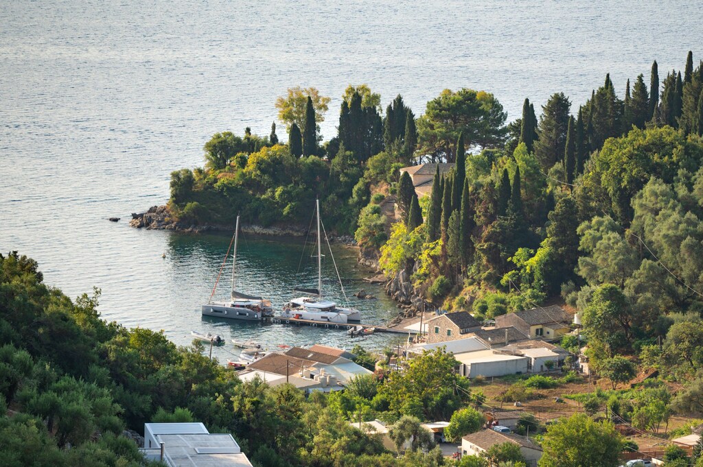 Olga%27s cottage seen from Corfiot hills