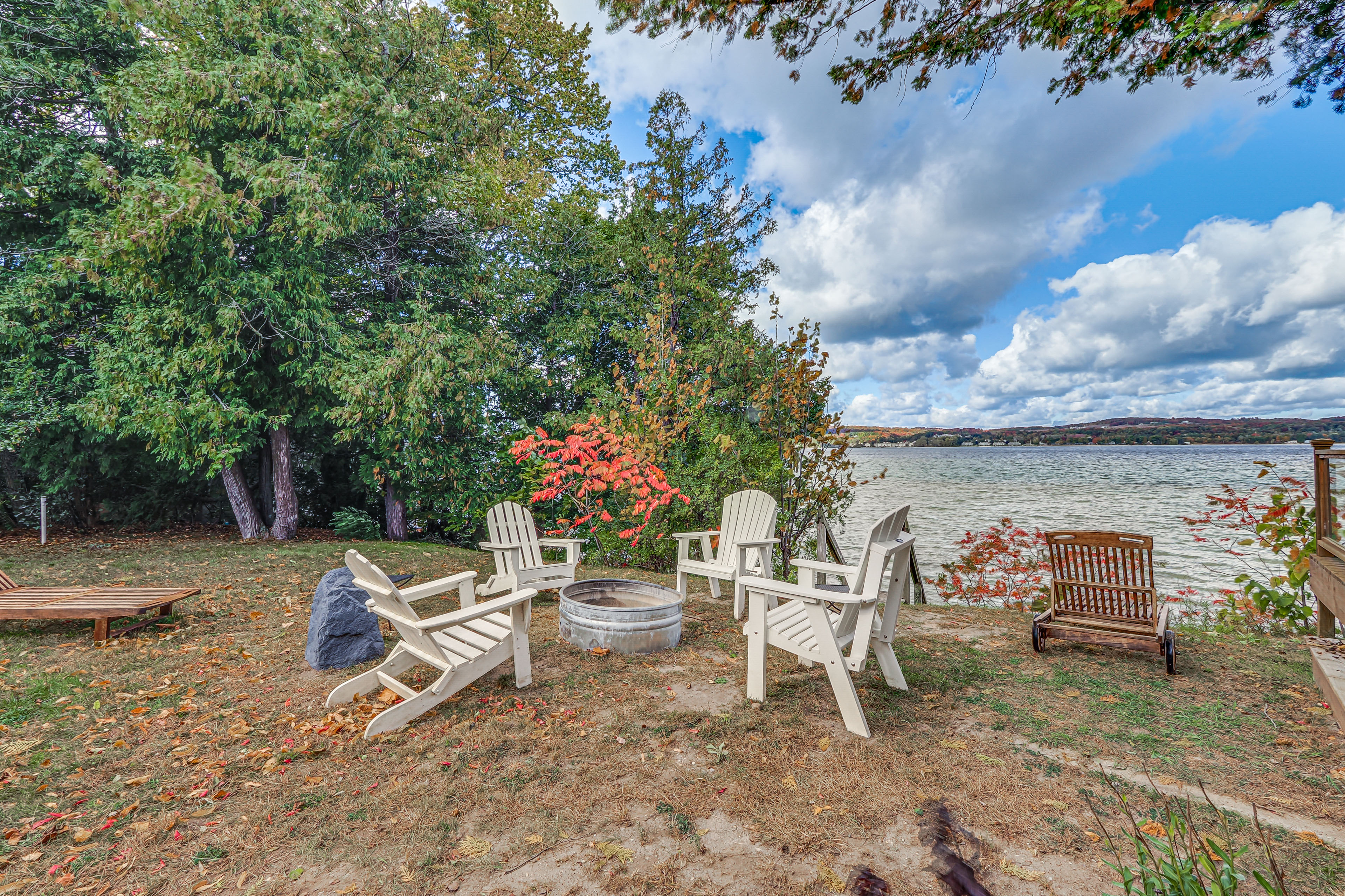 Property Image 2 - Waterfront Suttons Bay Cottage w/ Fire Pit!