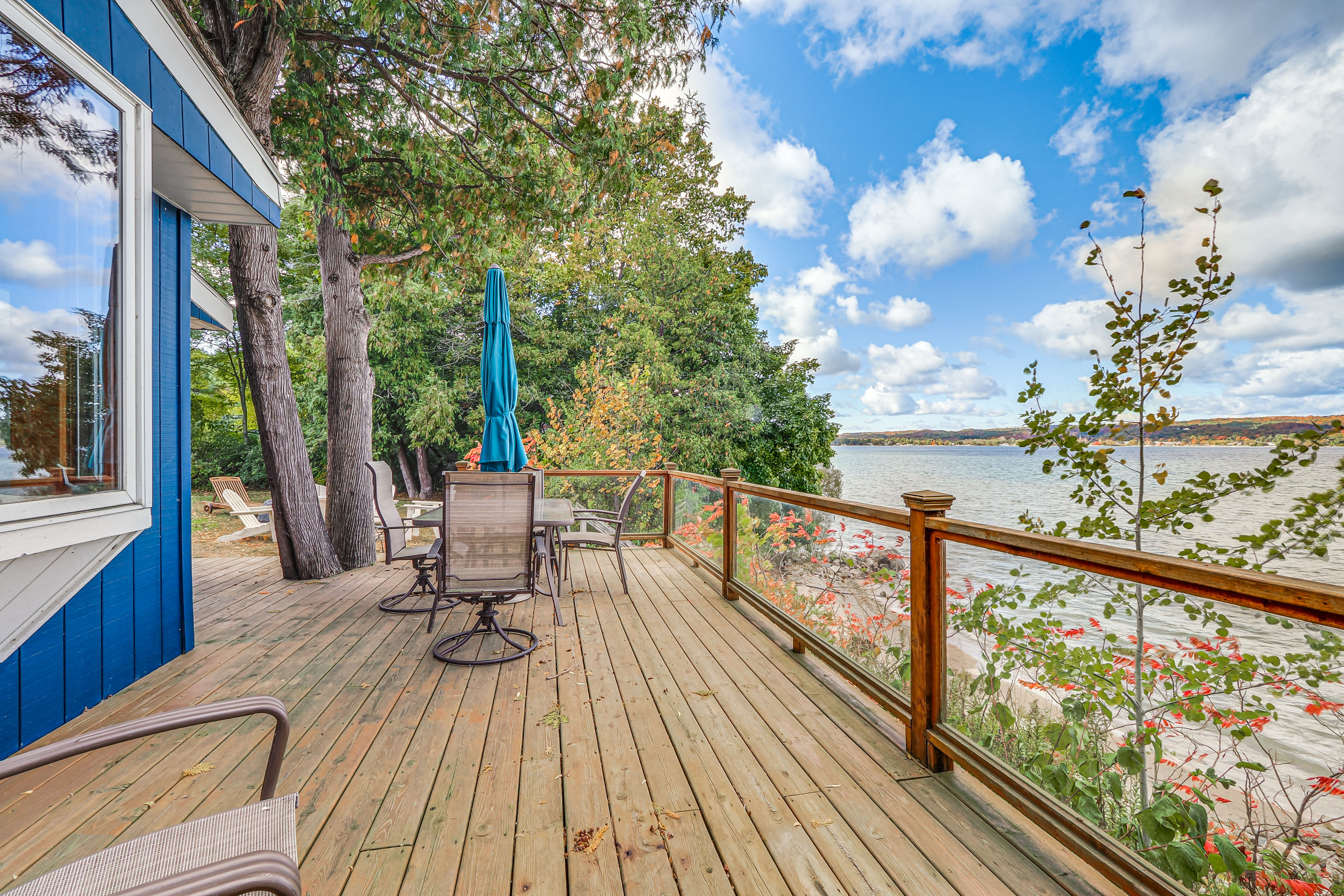 Property Image 1 - Waterfront Suttons Bay Cottage w/ Fire Pit!