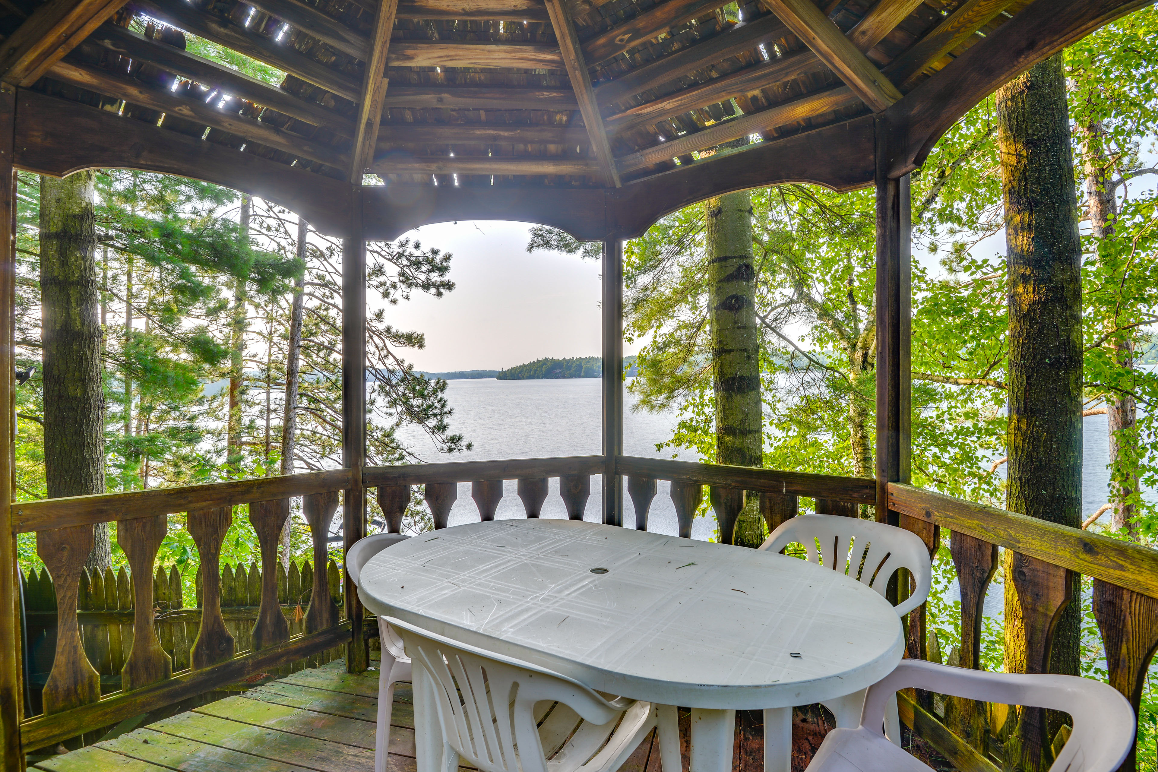 Property Image 1 - Lakefront Harrisville Cabin w/ Dock & Decks!