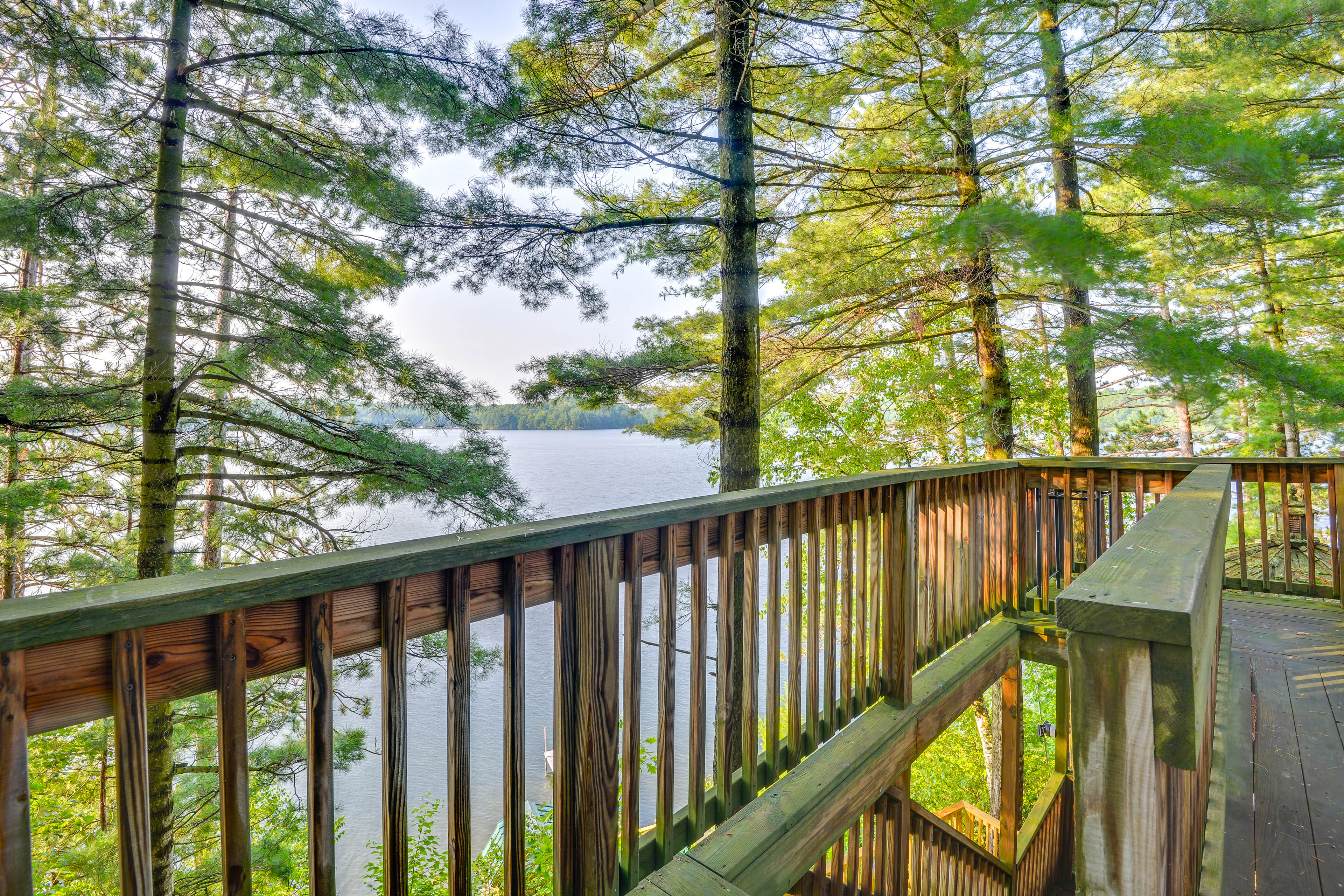 Lakefront Harrisville Cabin w/ Dock & Decks!