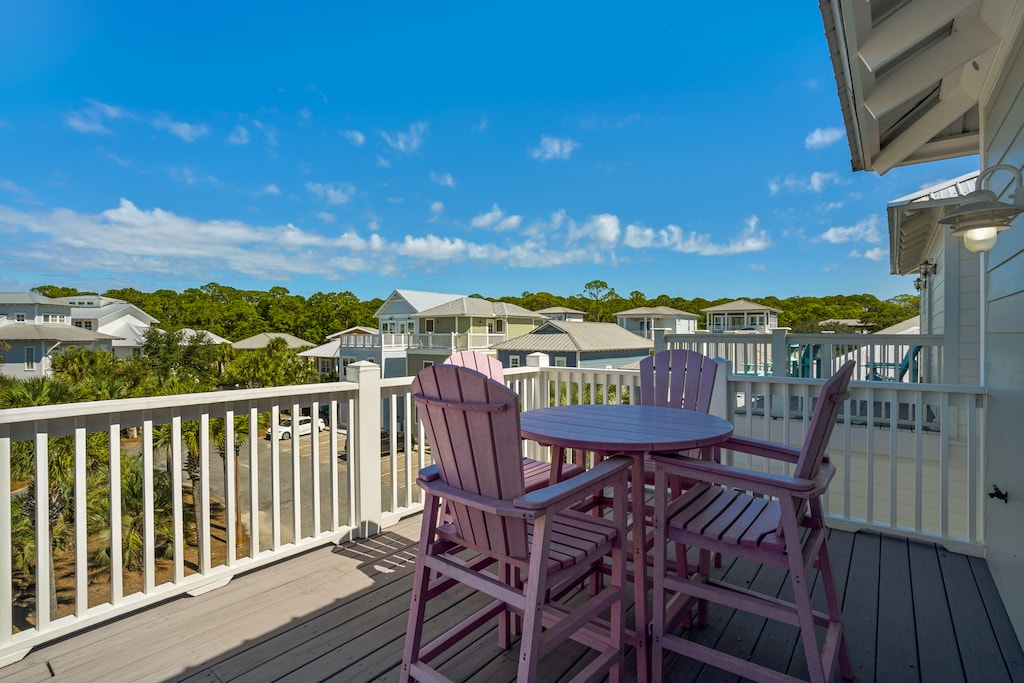 Rooftop deck seating