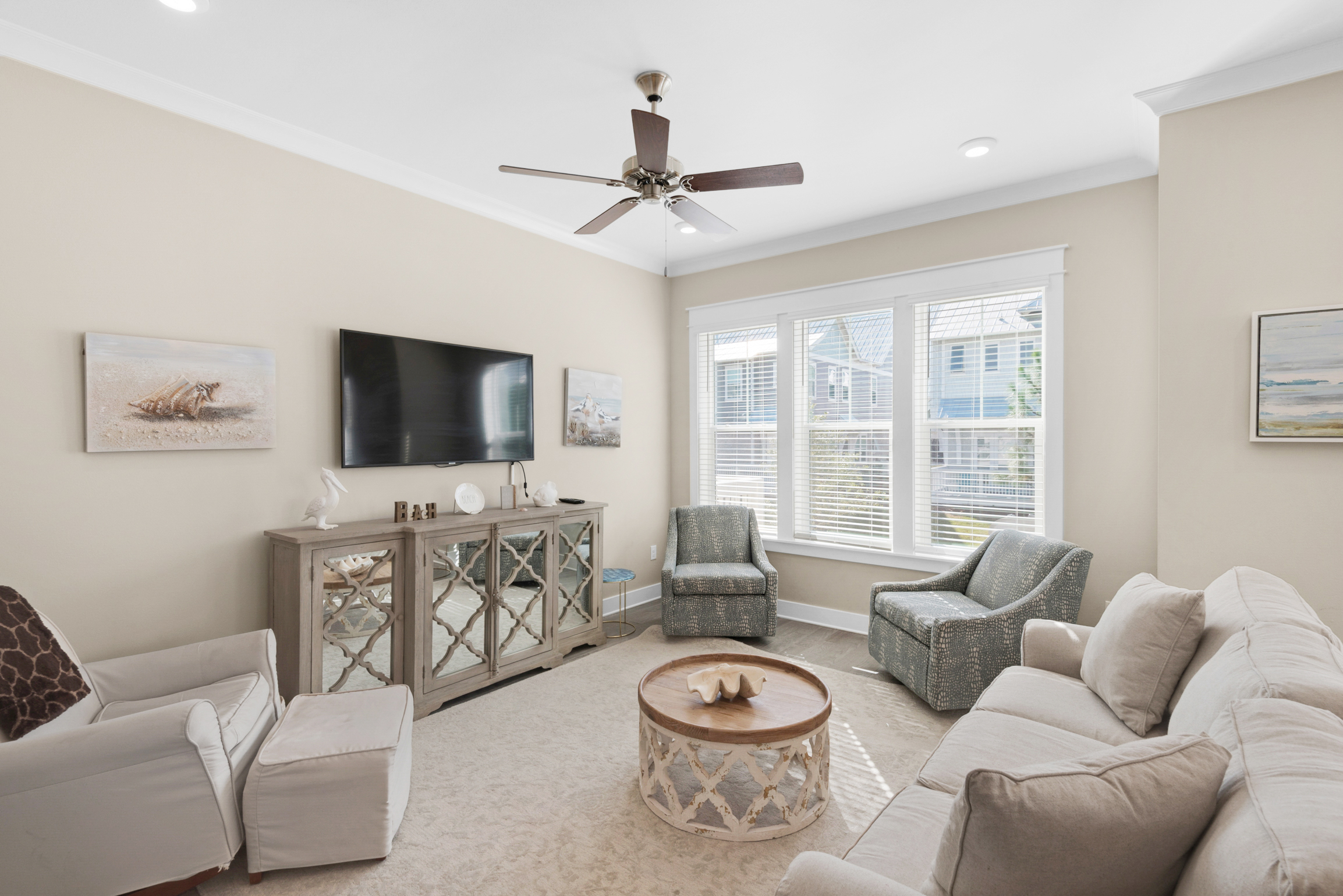 Cozy and relaxing living room space