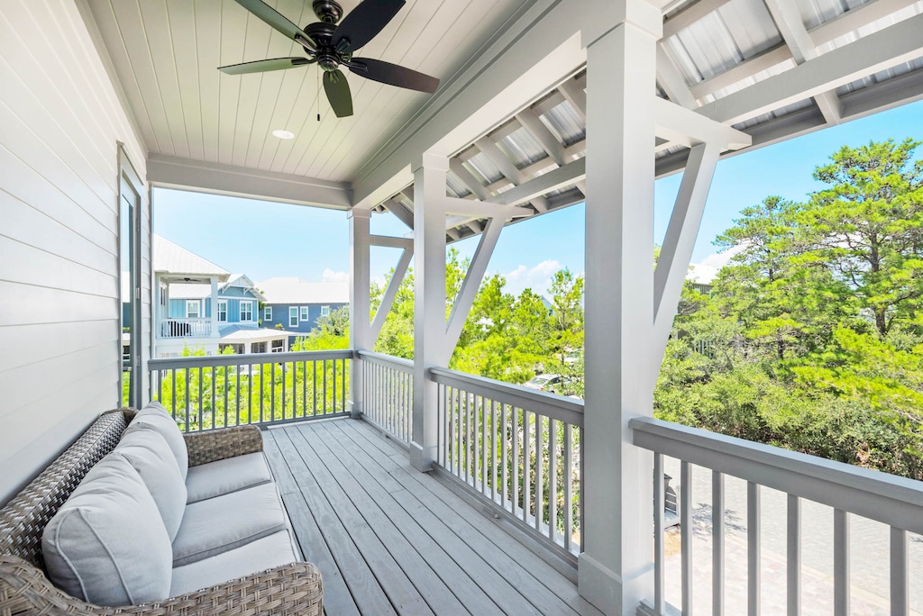 Relax on the 2nd floor balcony