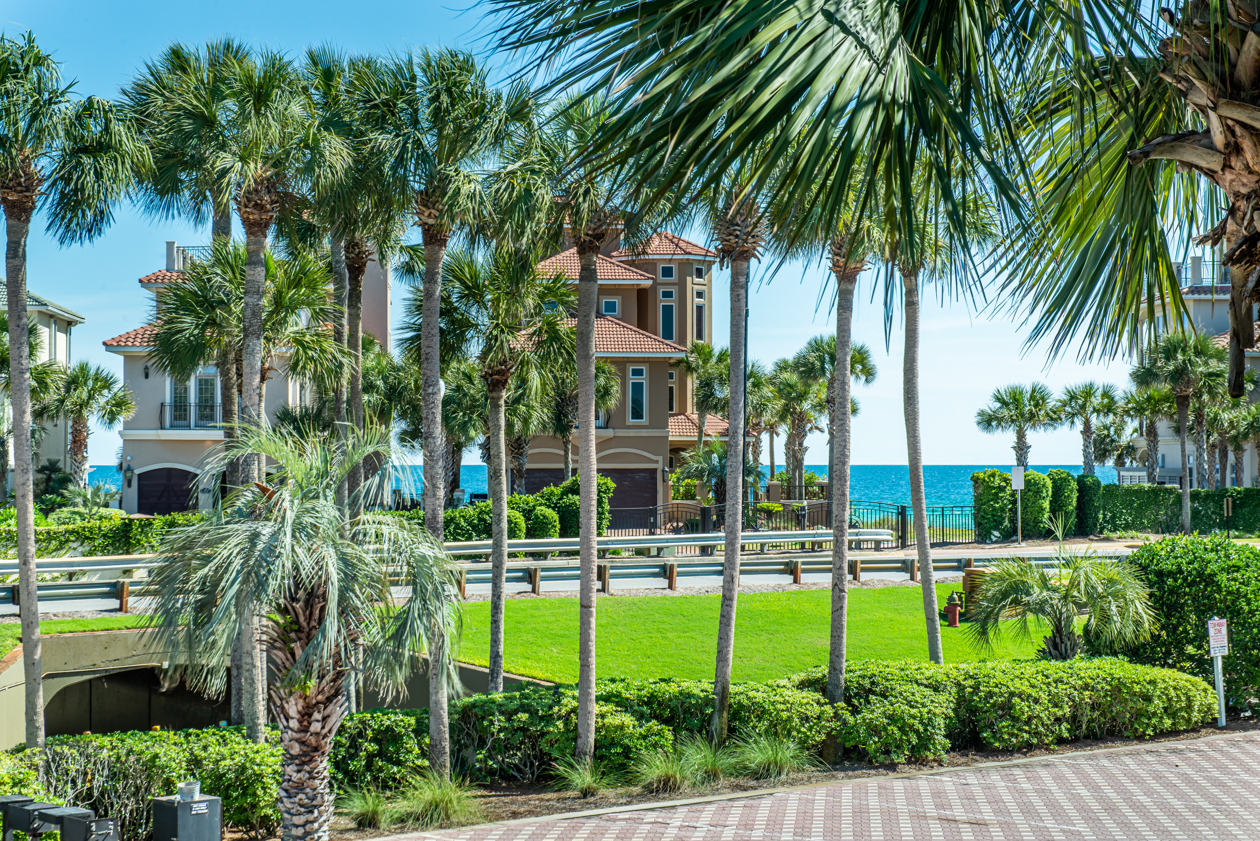 Peek-a-boo views of the Gulf