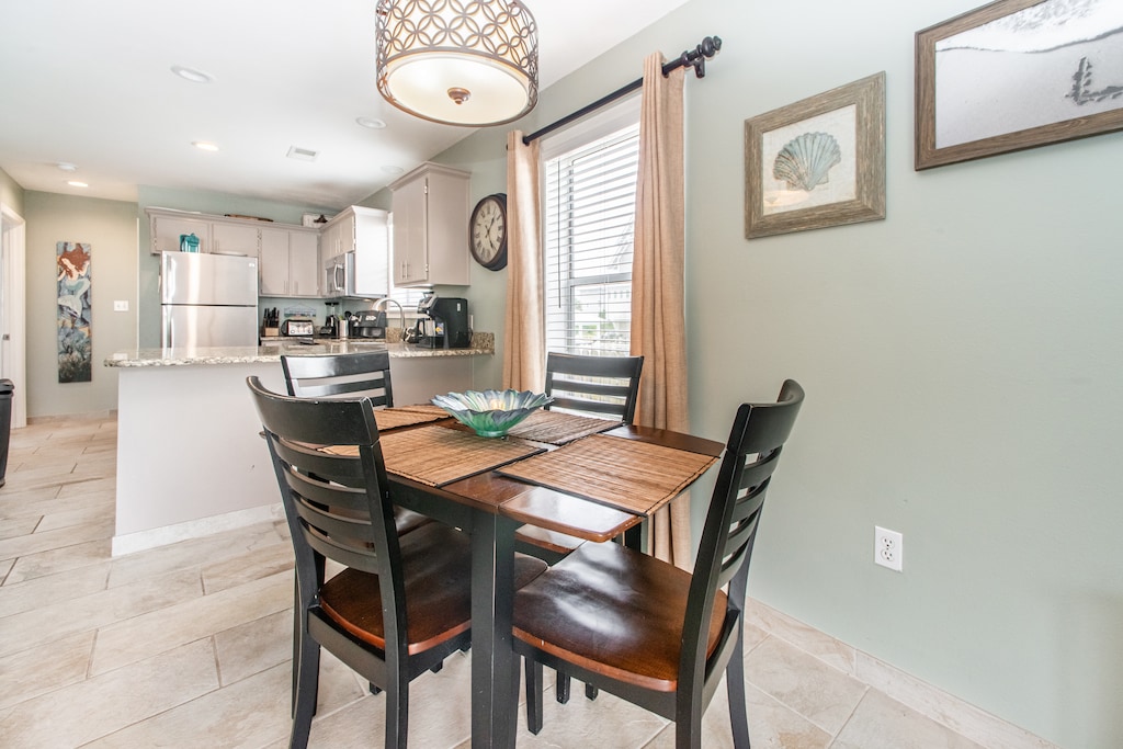 Dining room table seats 4