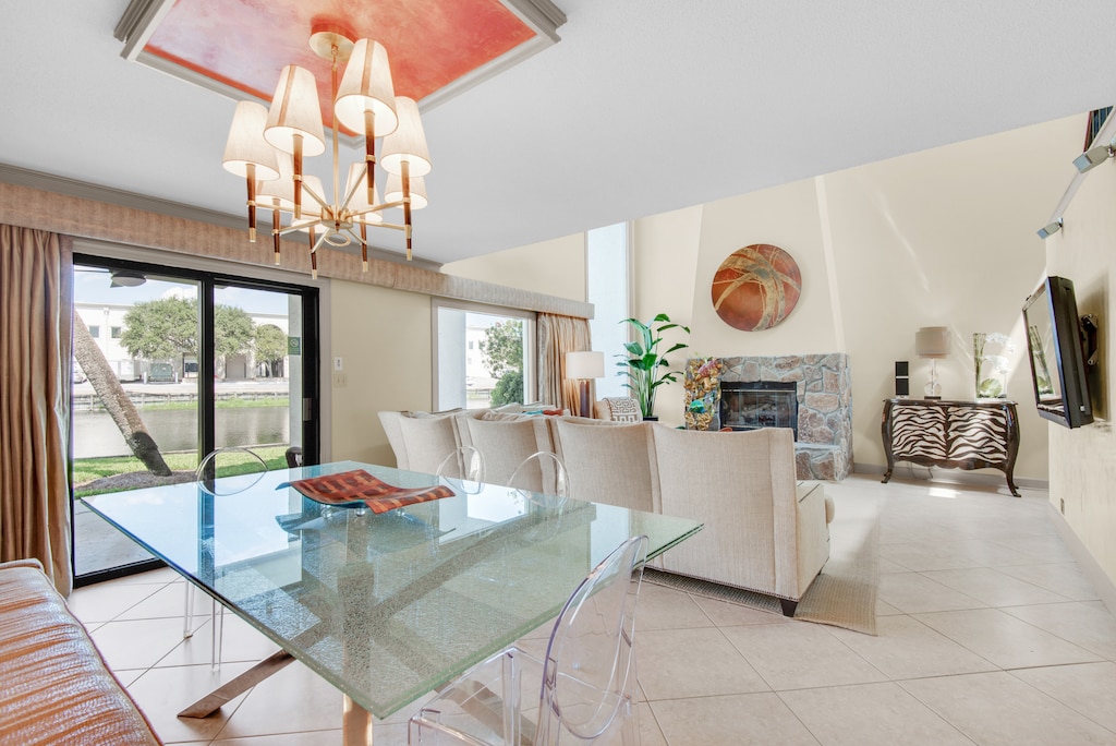 Dining to living room view