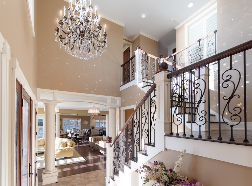 View of the interior from the front door.