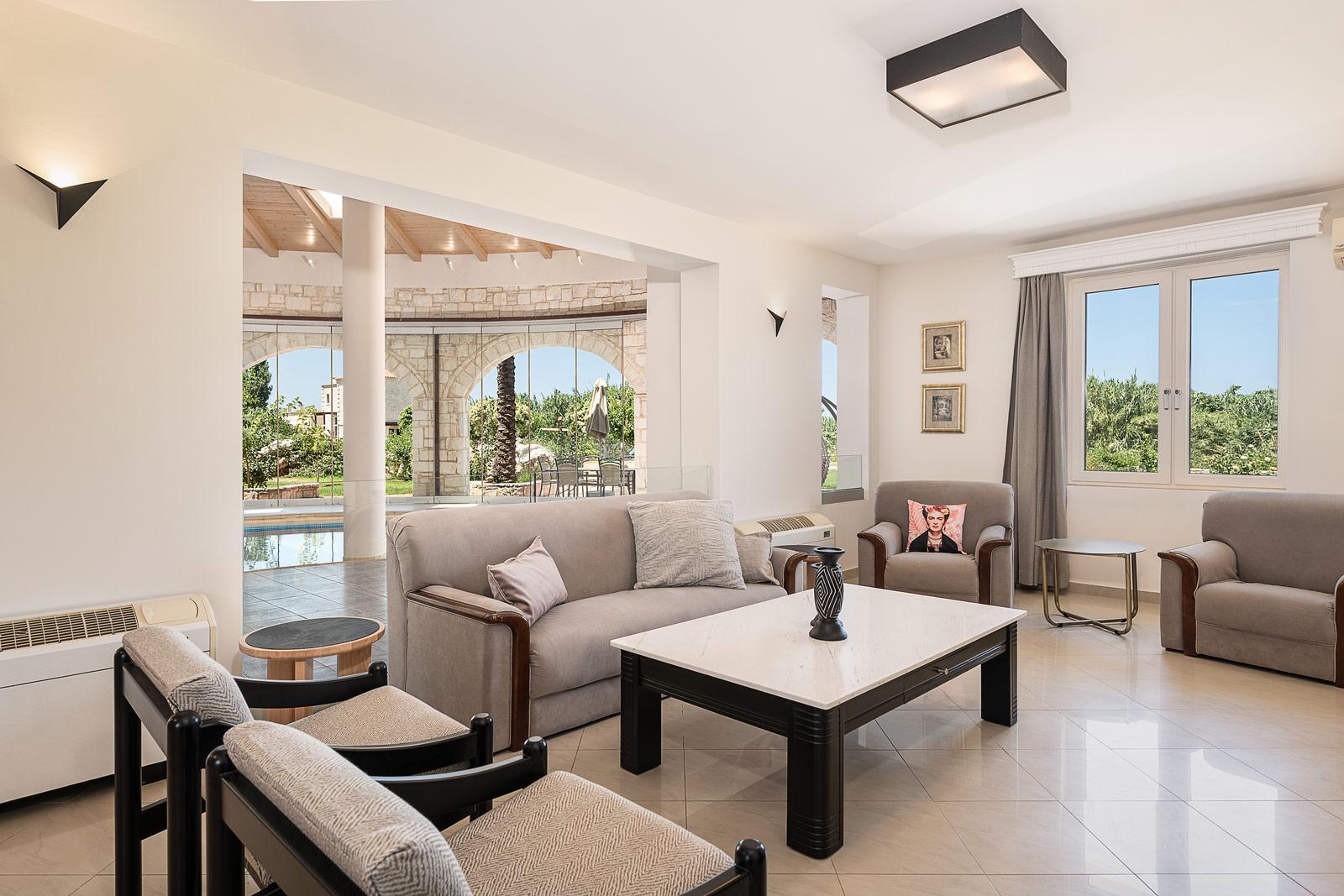 3 bedroom villa with a heated pool