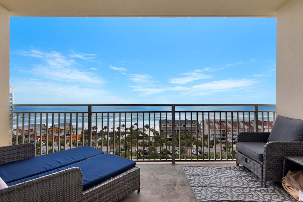Stunning balcony views of the gulf
