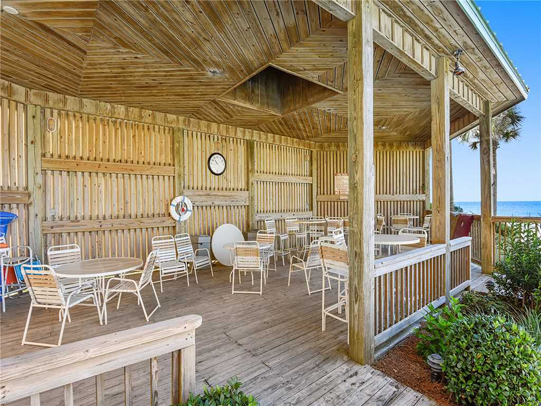 Covered Tiki Patio next to the Hidden Dunes Pool